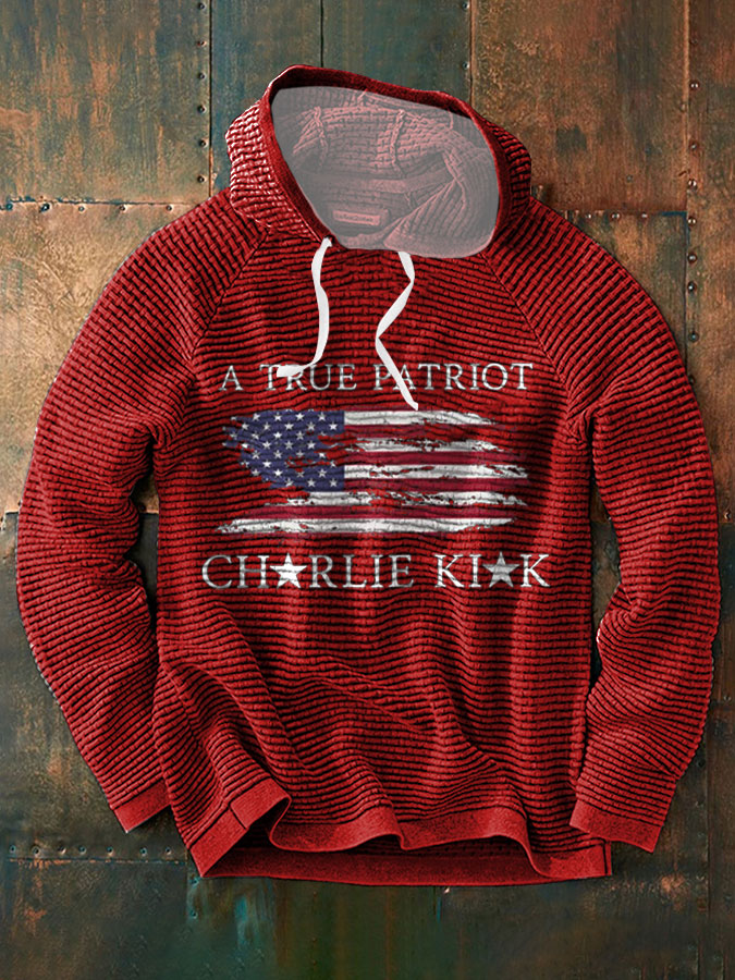Men's Turning Point Flag Printed Hoodie