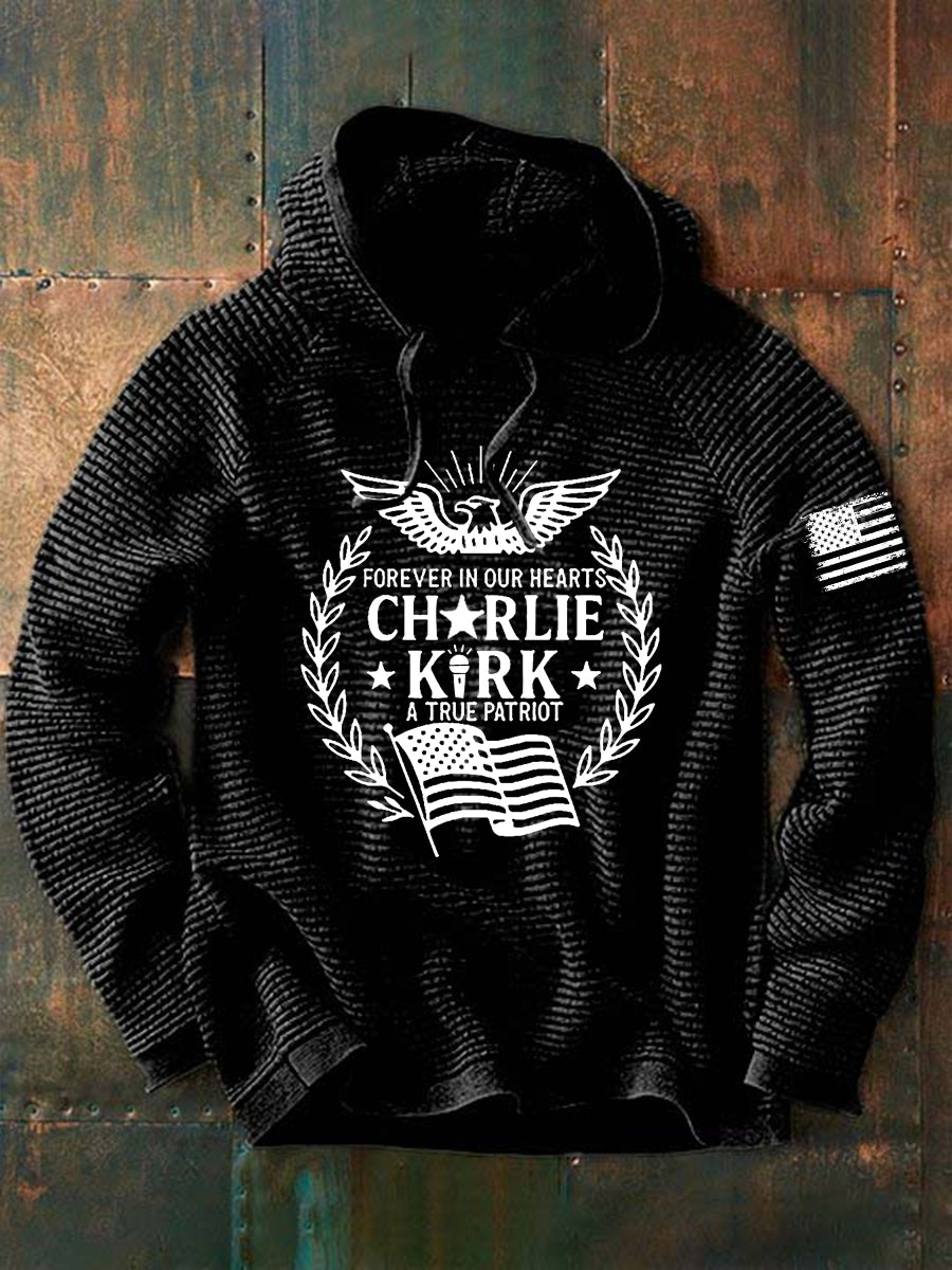Men's R.I.P Charlie Kirk Printed Long Sleeve Sweatshirt / Hoodie