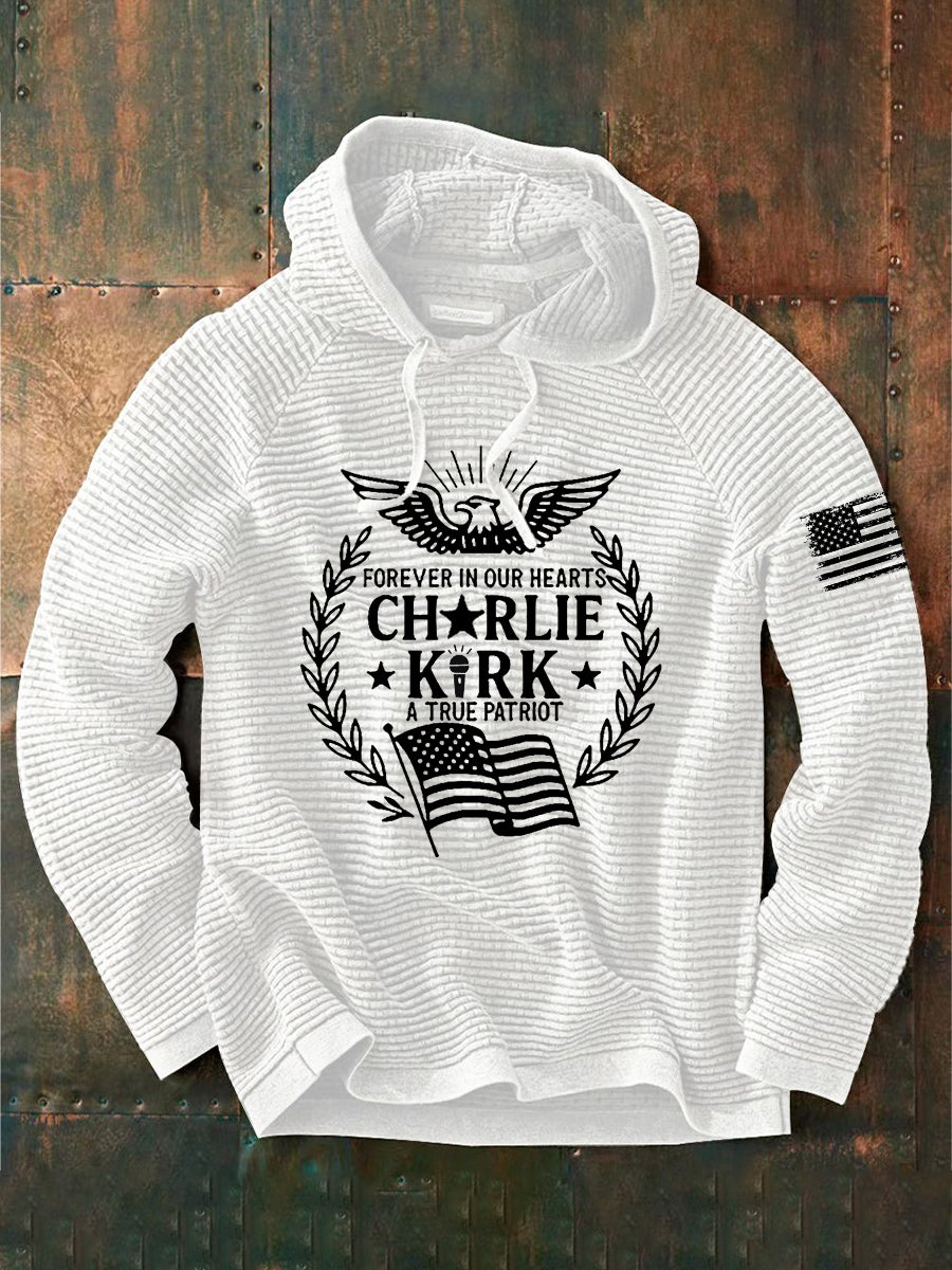 Men's R.I.P Charlie Kirk Printed Long Sleeve Sweatshirt / Hoodie