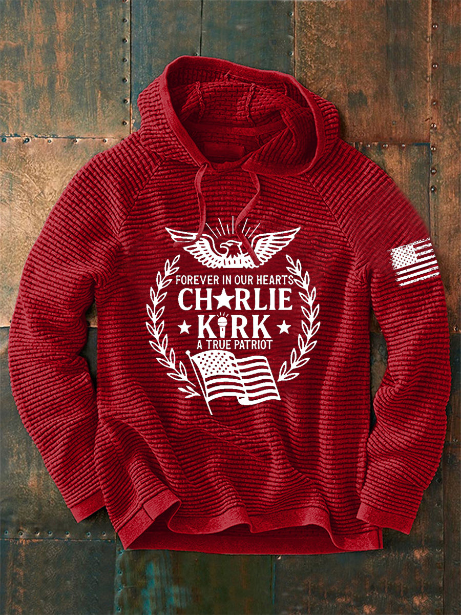 Men's R.I.P Charlie Kirk Printed Long Sleeve Sweatshirt / Hoodie