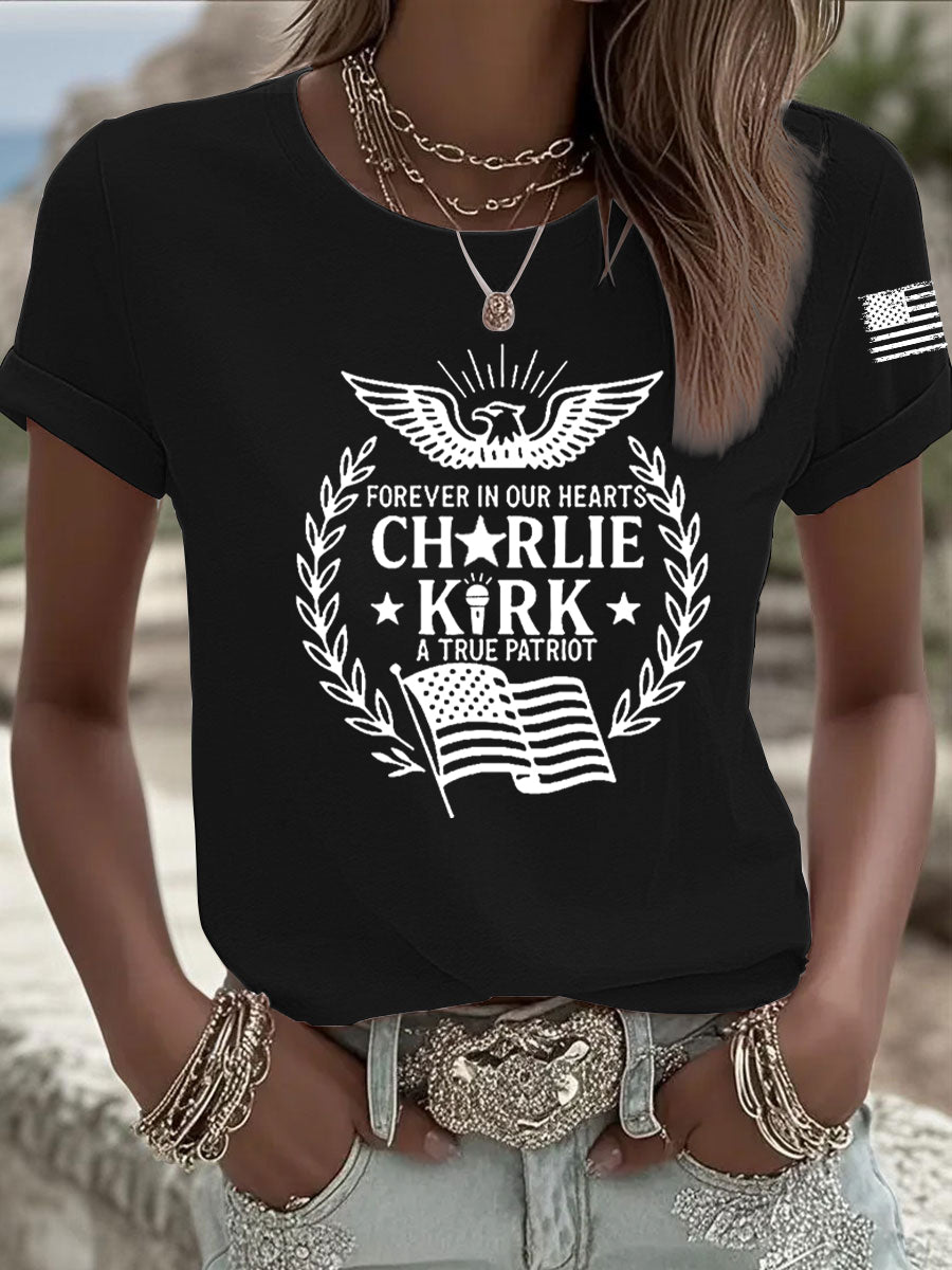 Women's R.I.P Charlie Kirk Short Sleeve T-shirt