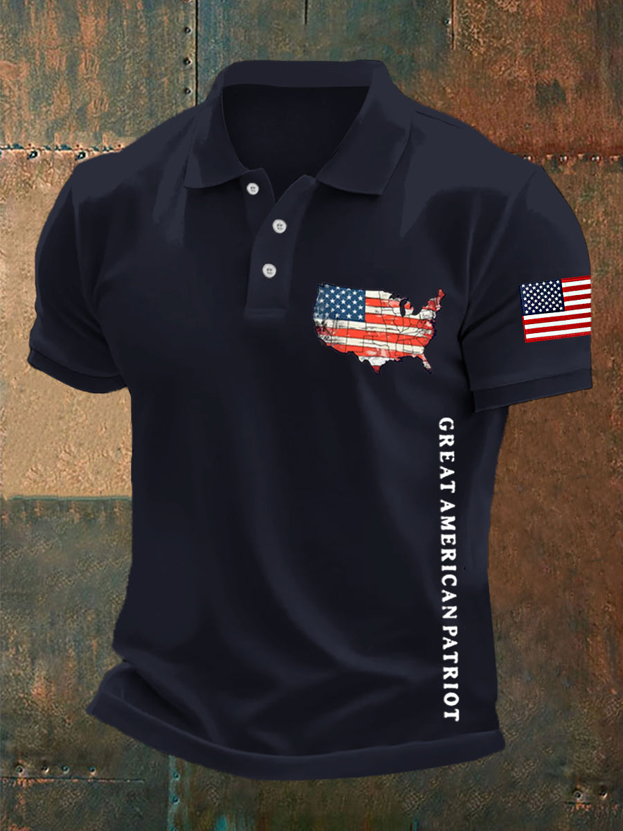 Men's Vintage Charlie Kirk American Flag Print Sweatshirt