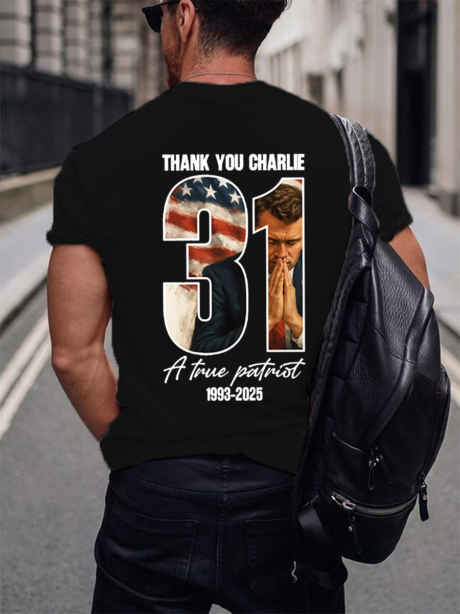 Men's Freedom Is Not Free R.I.P Charlie Kirk Short Sleeve T-shirt