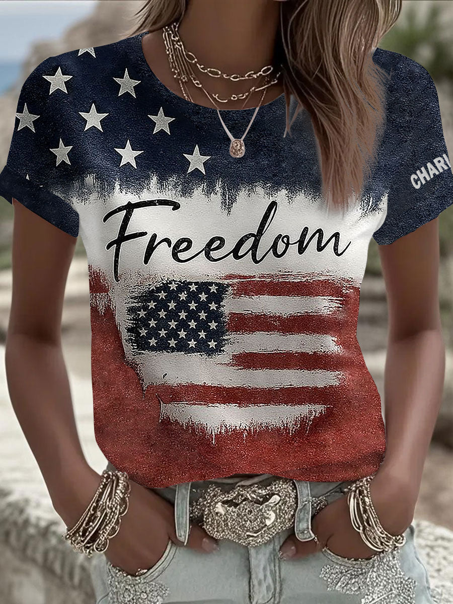 Women's Freedom Is Not Free R.I.P Charlie Kirk Short Sleeve T-shirt