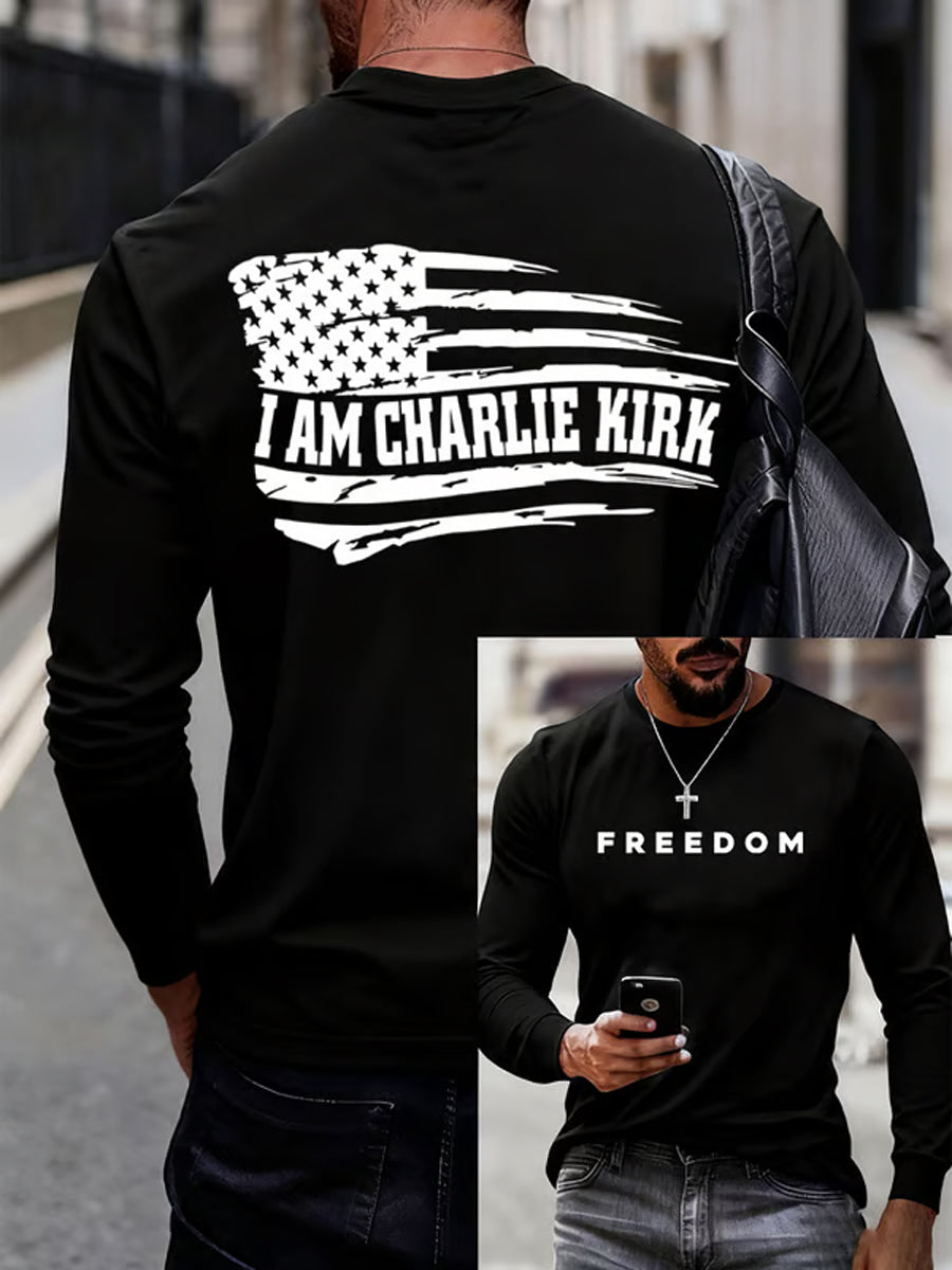 Men's Freedom Is Not Free R.I.P Charlie Kirk Long Sleeve T-shirt