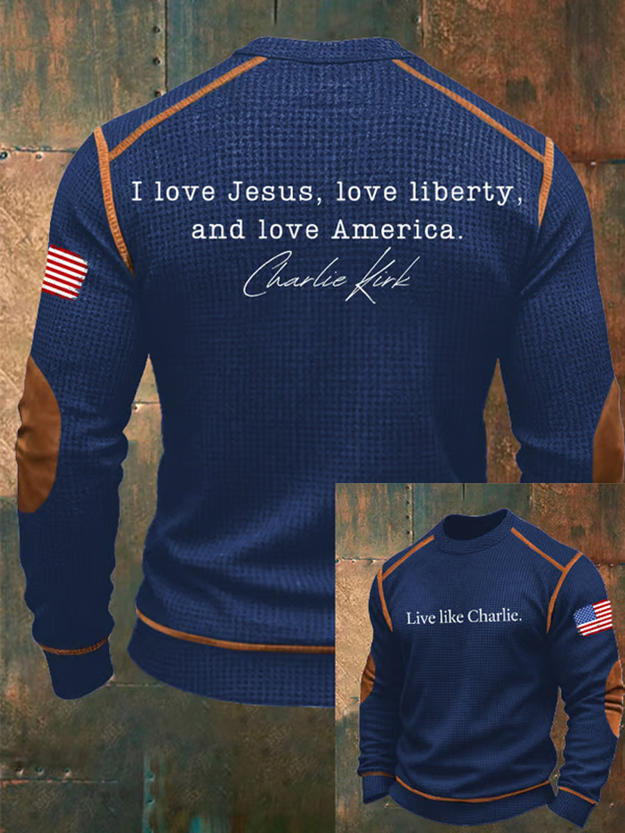 Men's Turning Point Charlie Kirk Short Sleeve Commemorative Sweatshirt