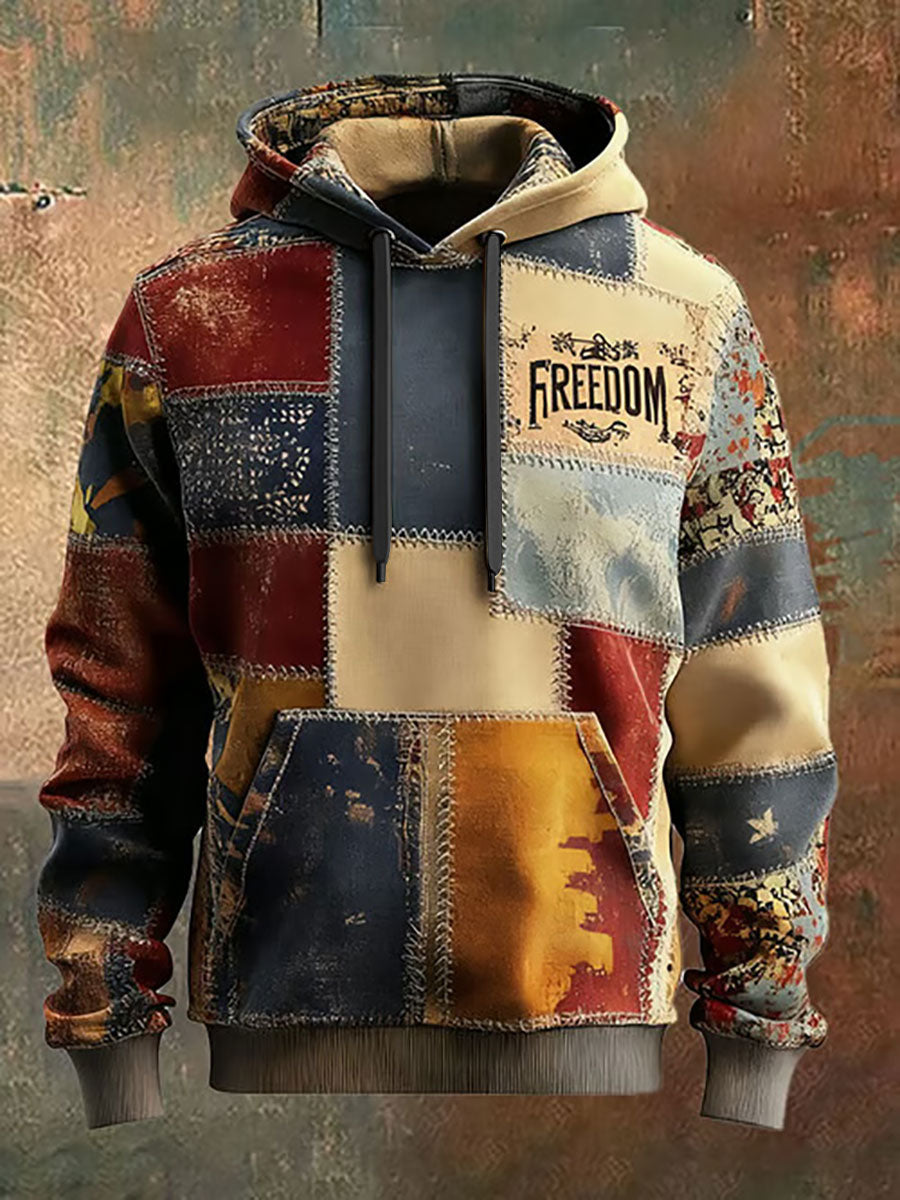 Women's Freedom Printed Casual Hoodie