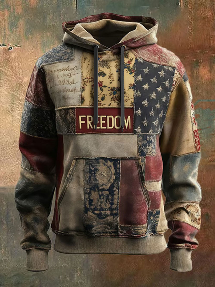 Women's Freedom Printed Casual Hoodie