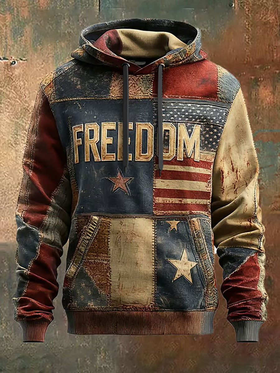 Women's Freedom Printed Casual Hoodie