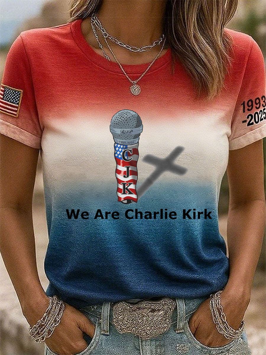 Women's We are Charlie Kirk Pray T-shirts