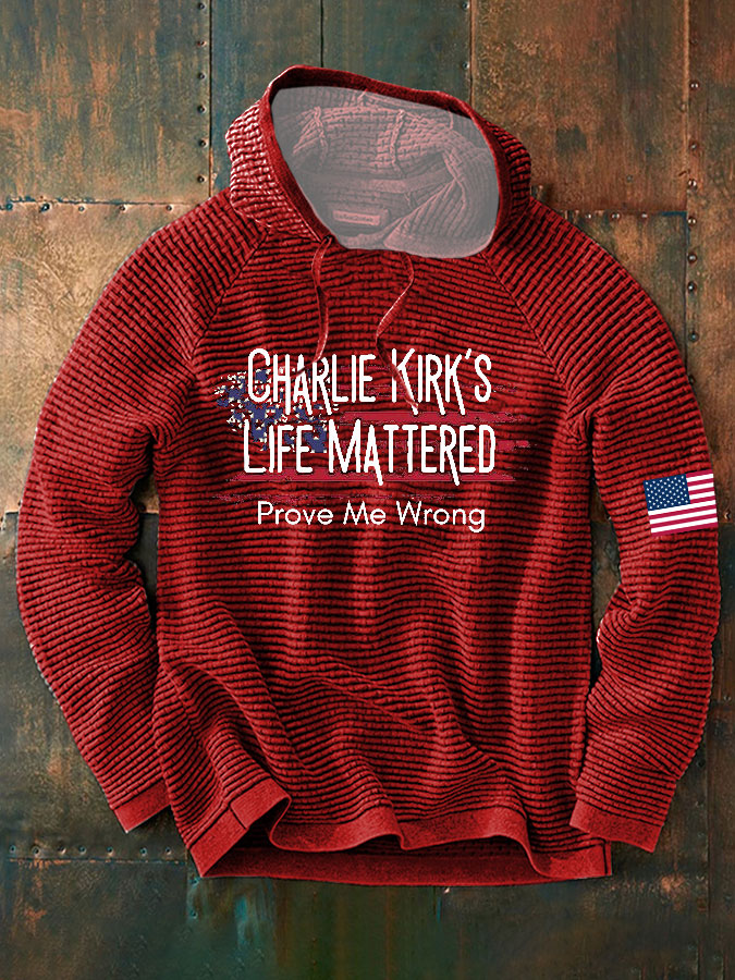 Men's Charlie Kirk Printed French Terry Hoodie