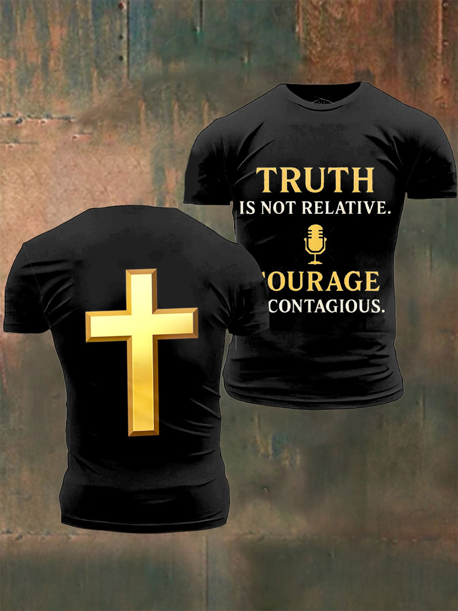 Men's In Memory Of Charlie Kirk Printed Vintage Fashion Loose Short Sleeve T-Shirt