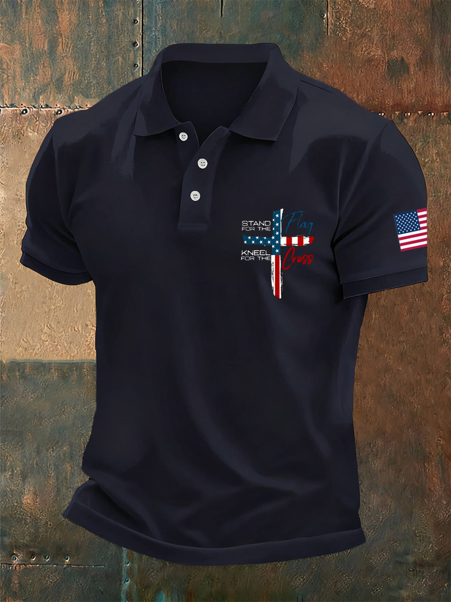 Men's Retro Turning Point Casual Commemorative Polo Shirt