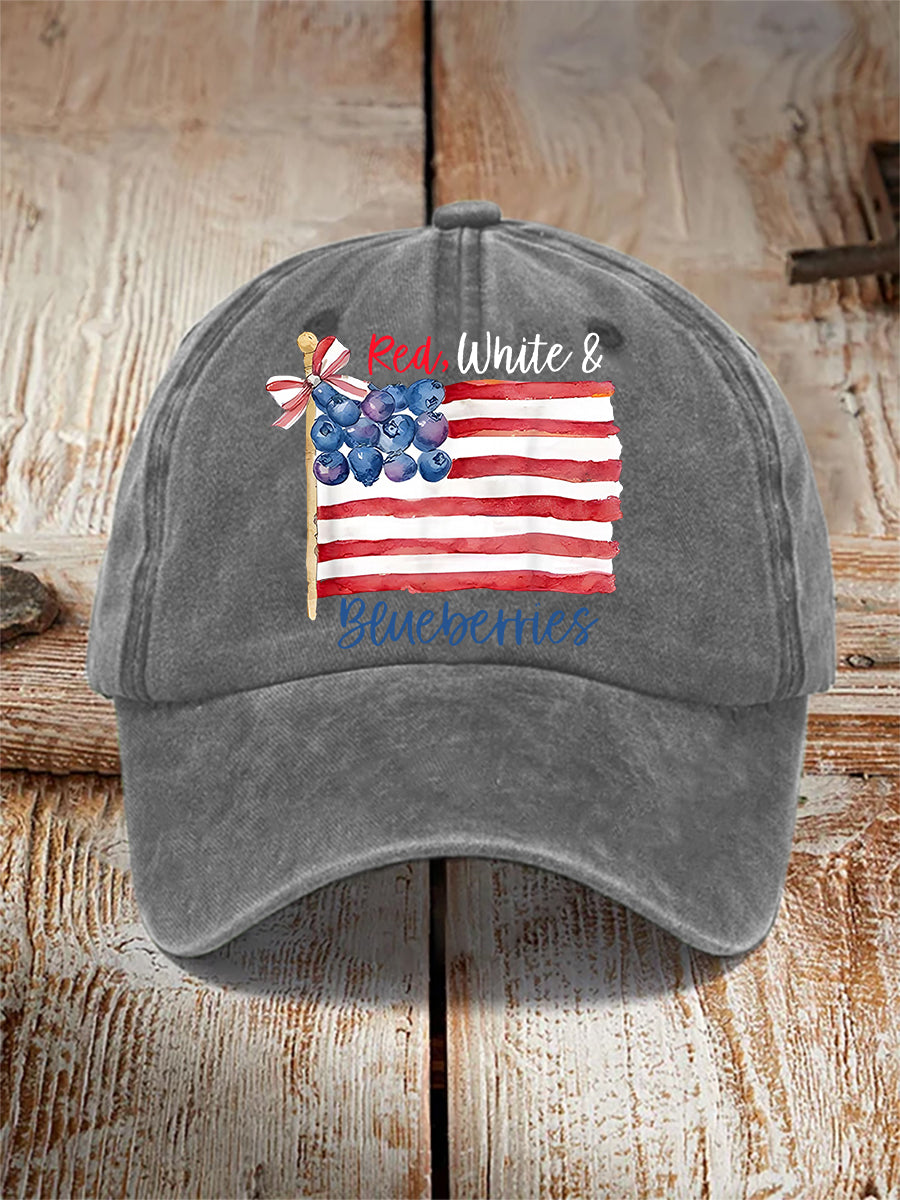 Red, White & Blueberries Casual Unisex Hat