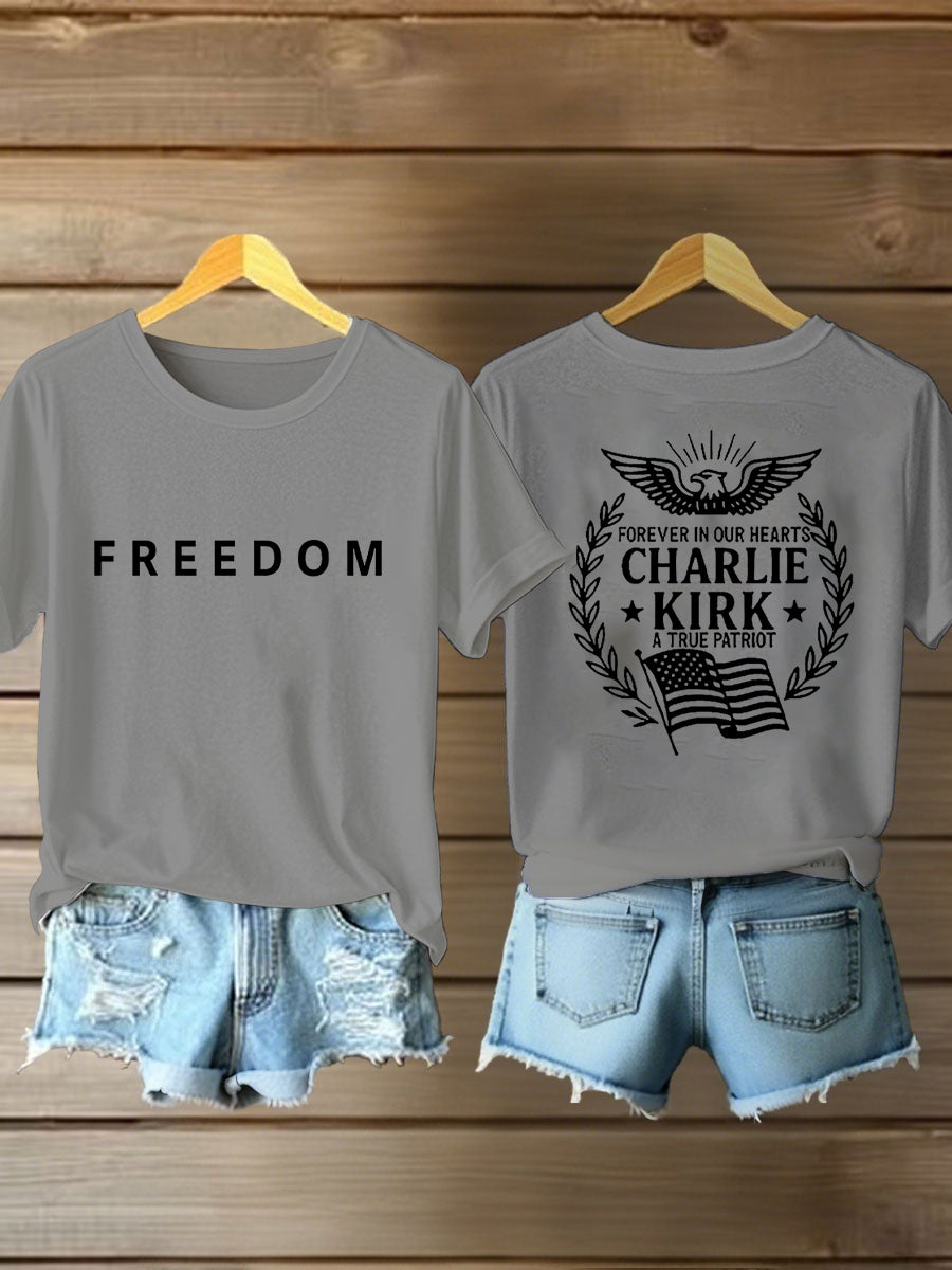Women's Freedom Is Not Free R.I.P Charlie Kirk Short Sleeve T-shirt
