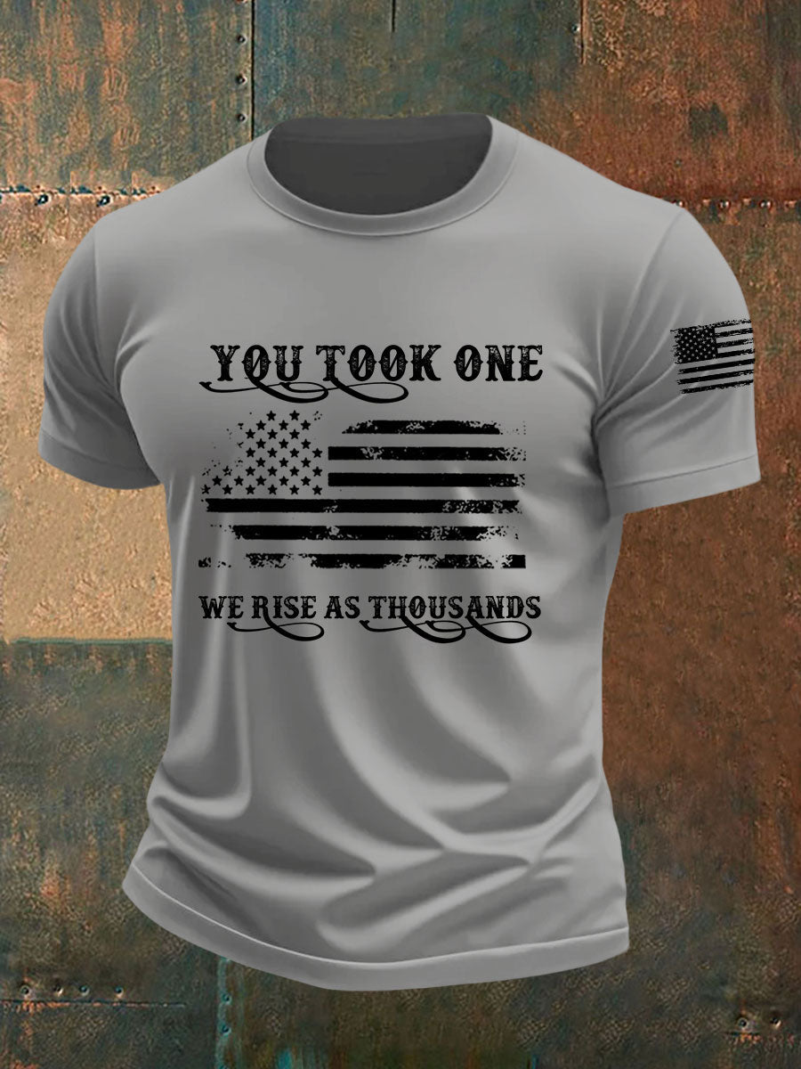 Men's You Took One We Rise As Thousands Short-sleeved T-shirt
