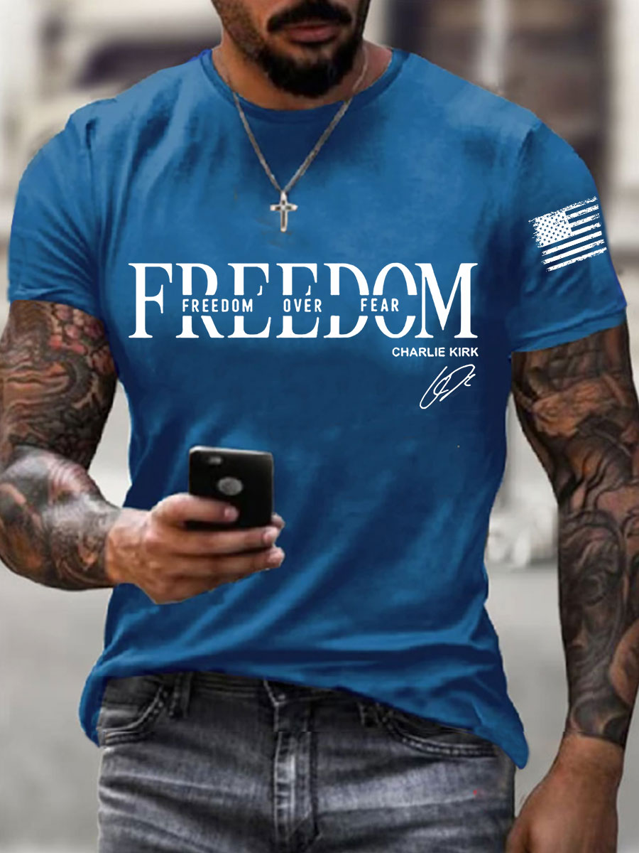 Men's Freedom Charlie Kirk Short-sleeved T-shirt