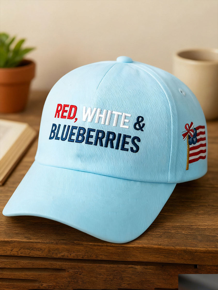 Red white blueberries unisex hats