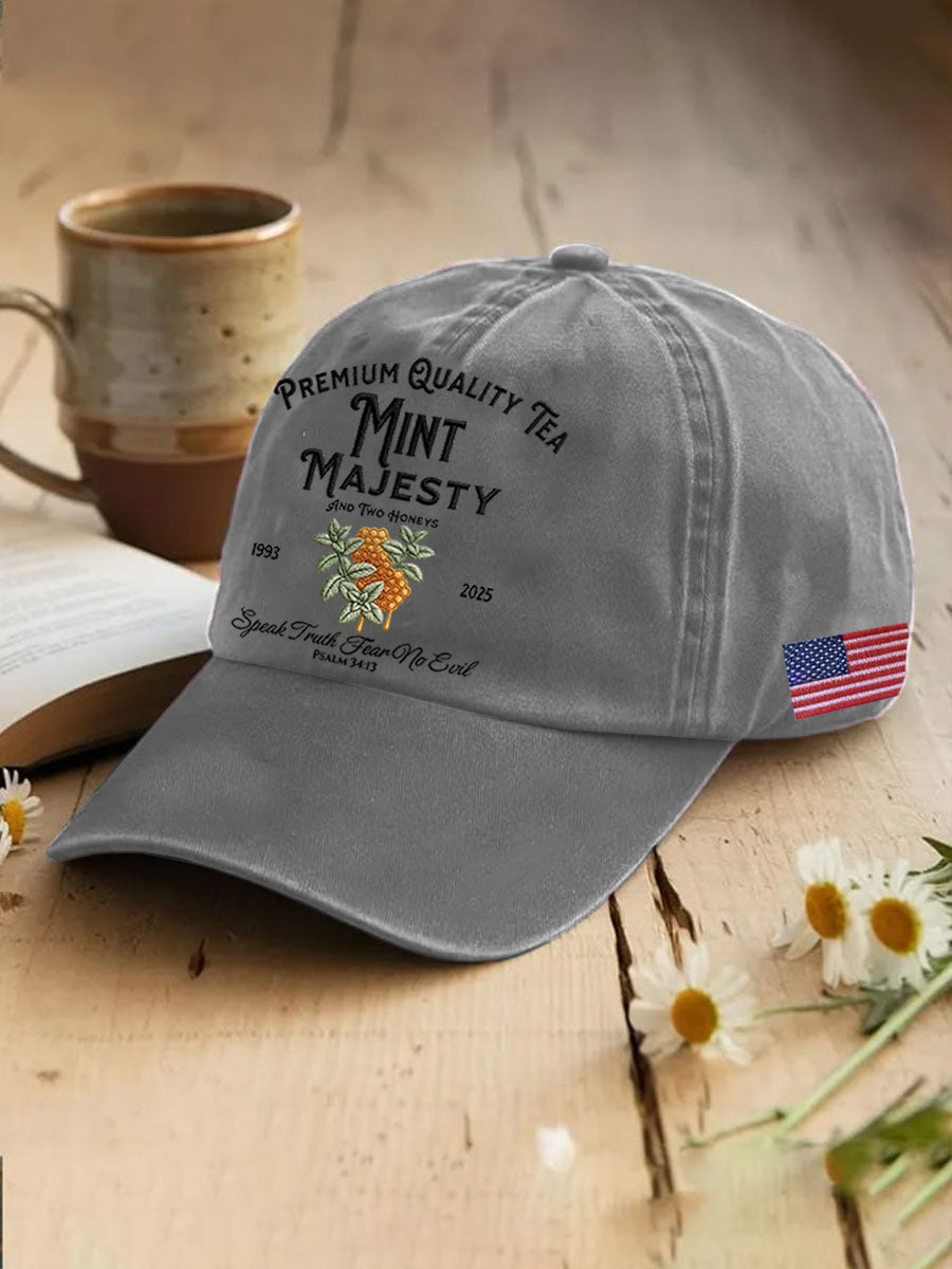 Unisex Resort Mint Tea With Two Honey Charlie Kirk Print Hat