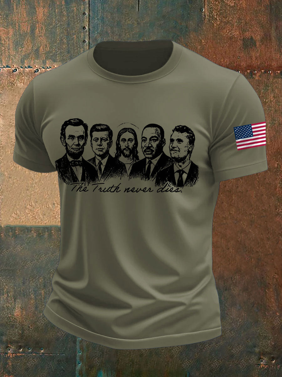 Men's The Truth Never Die Printed T-shirt