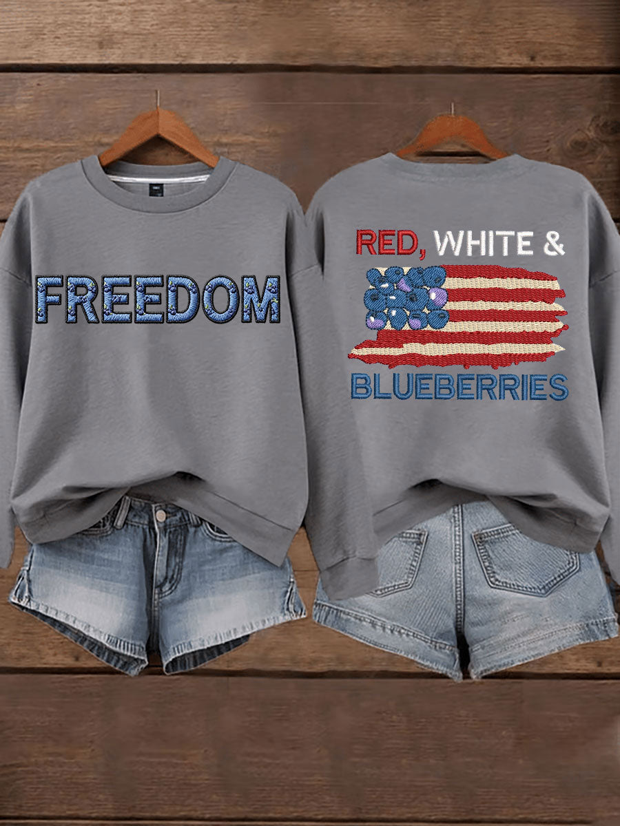 Women's 'Red White & Blueberries' sweatshirt