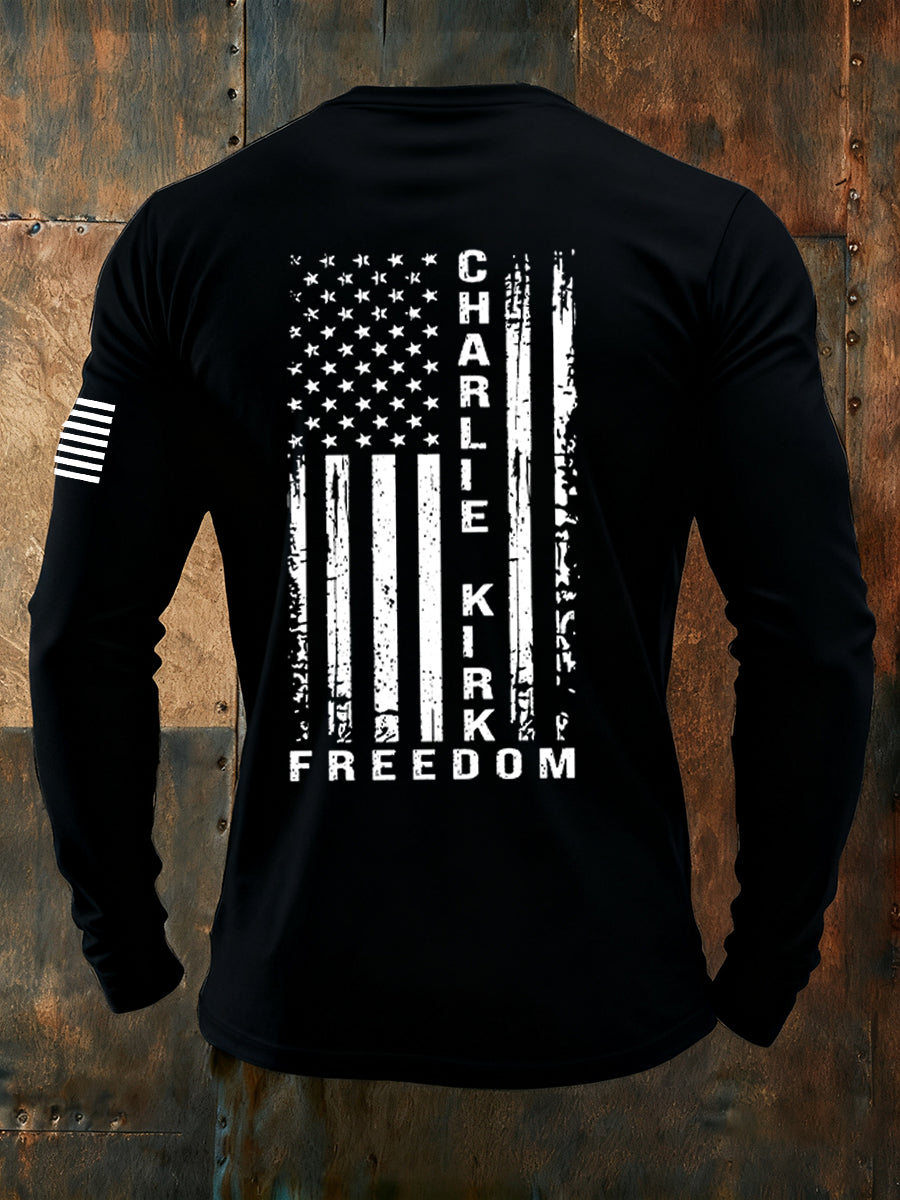 Men's Freedom Is Not Free R.I.P Charlie Kirk Long Sleeve T-shirt