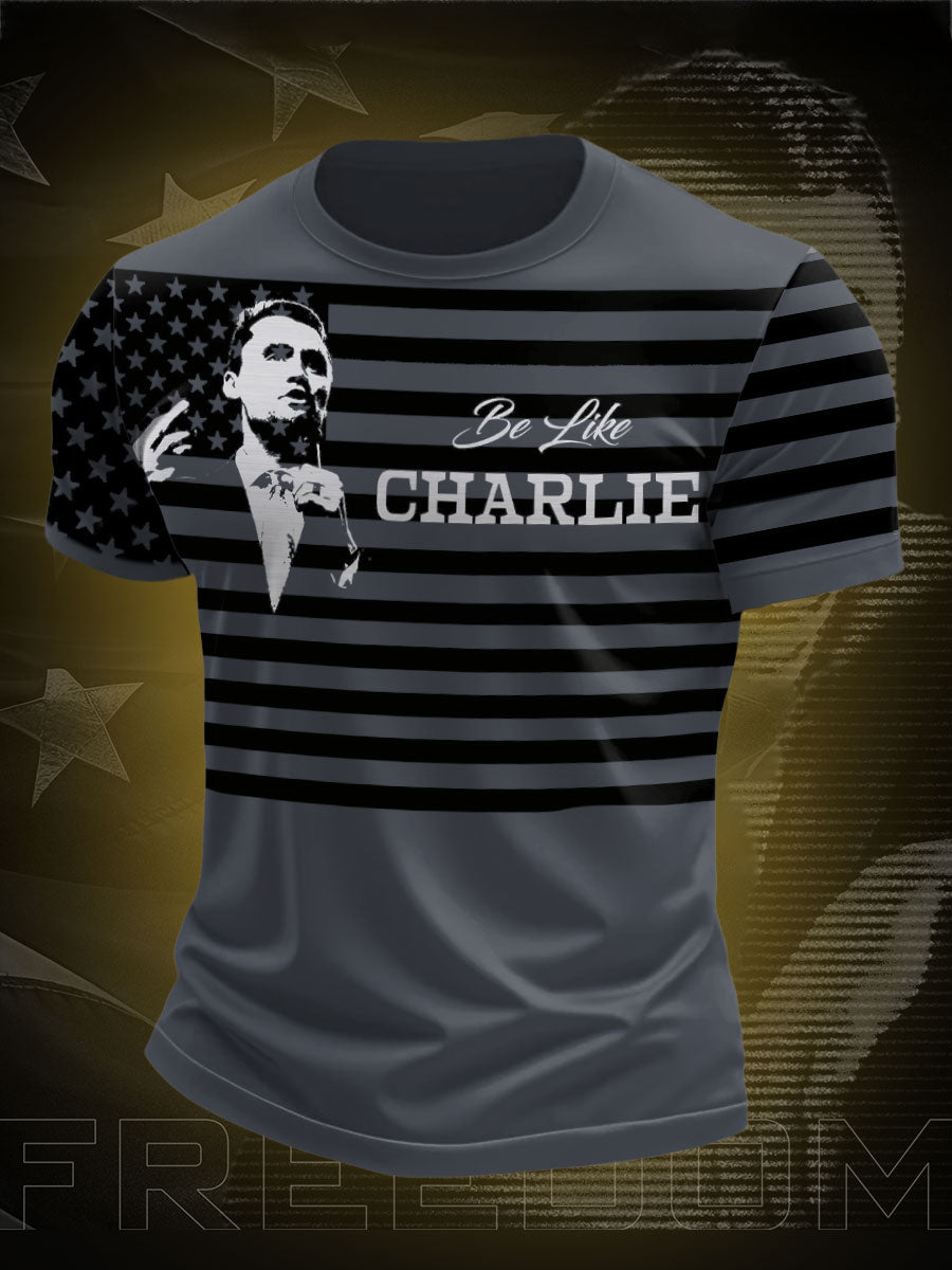 Men's Freedom Be Like Charlie Printed T-shirt