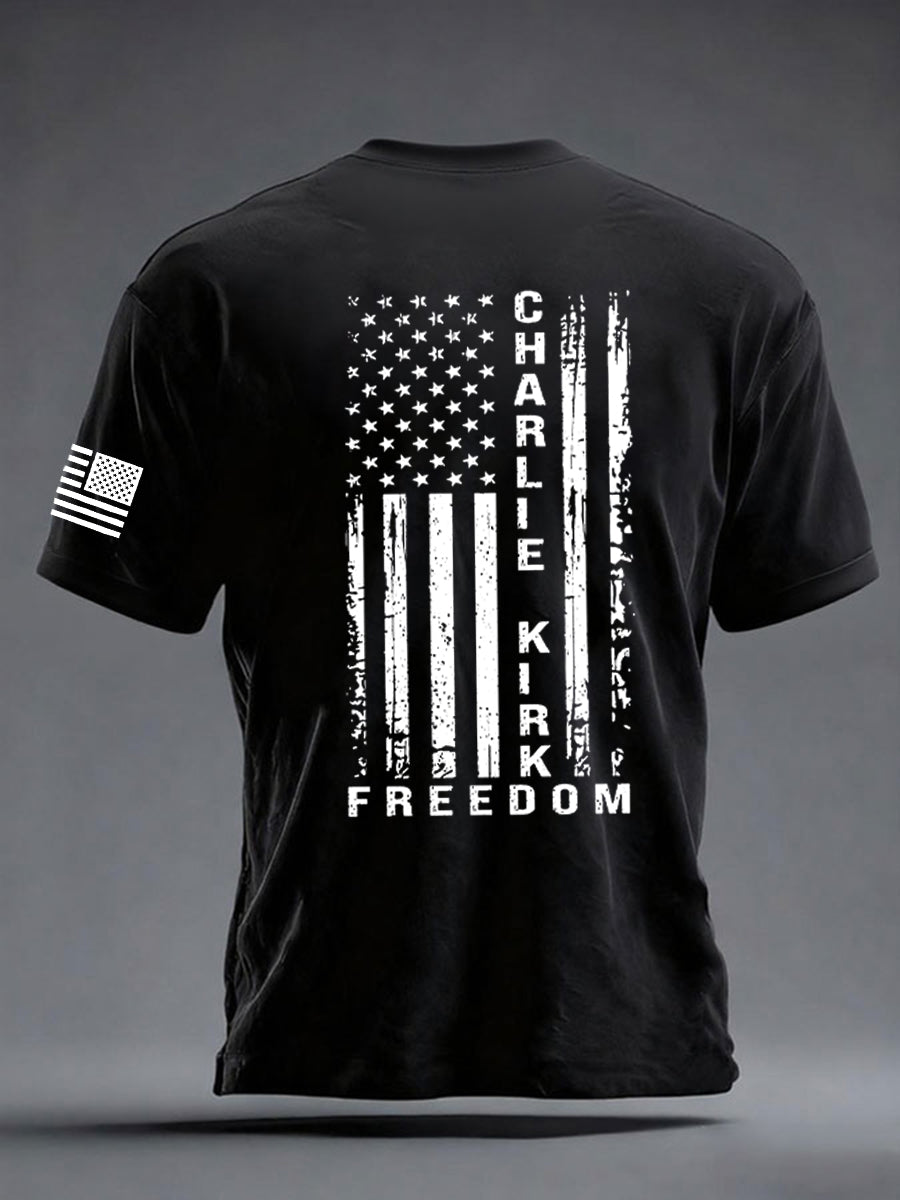 Men's Freedom Is Not Free R.I.P Charlie Kirk Short Sleeve T-shirt