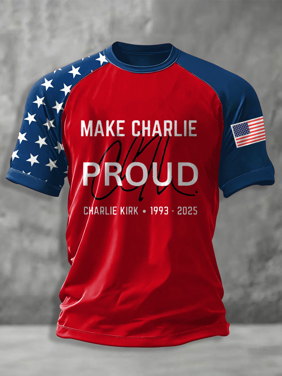 Men's Make Charlie Proud Print short sleeve t-shirt