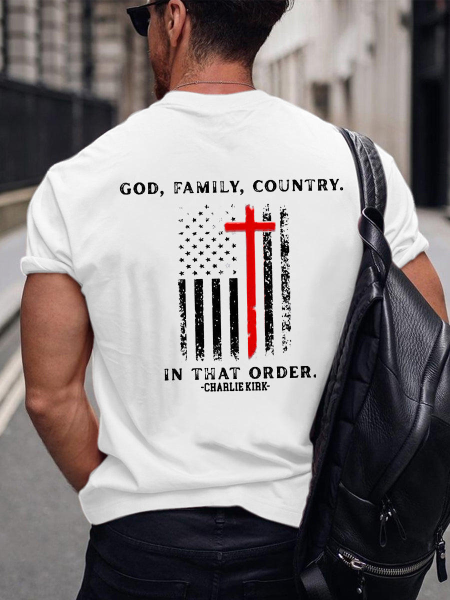 Men's Freedom Is Not Free R.I.P Charlie Kirk Short Sleeve T-shirt