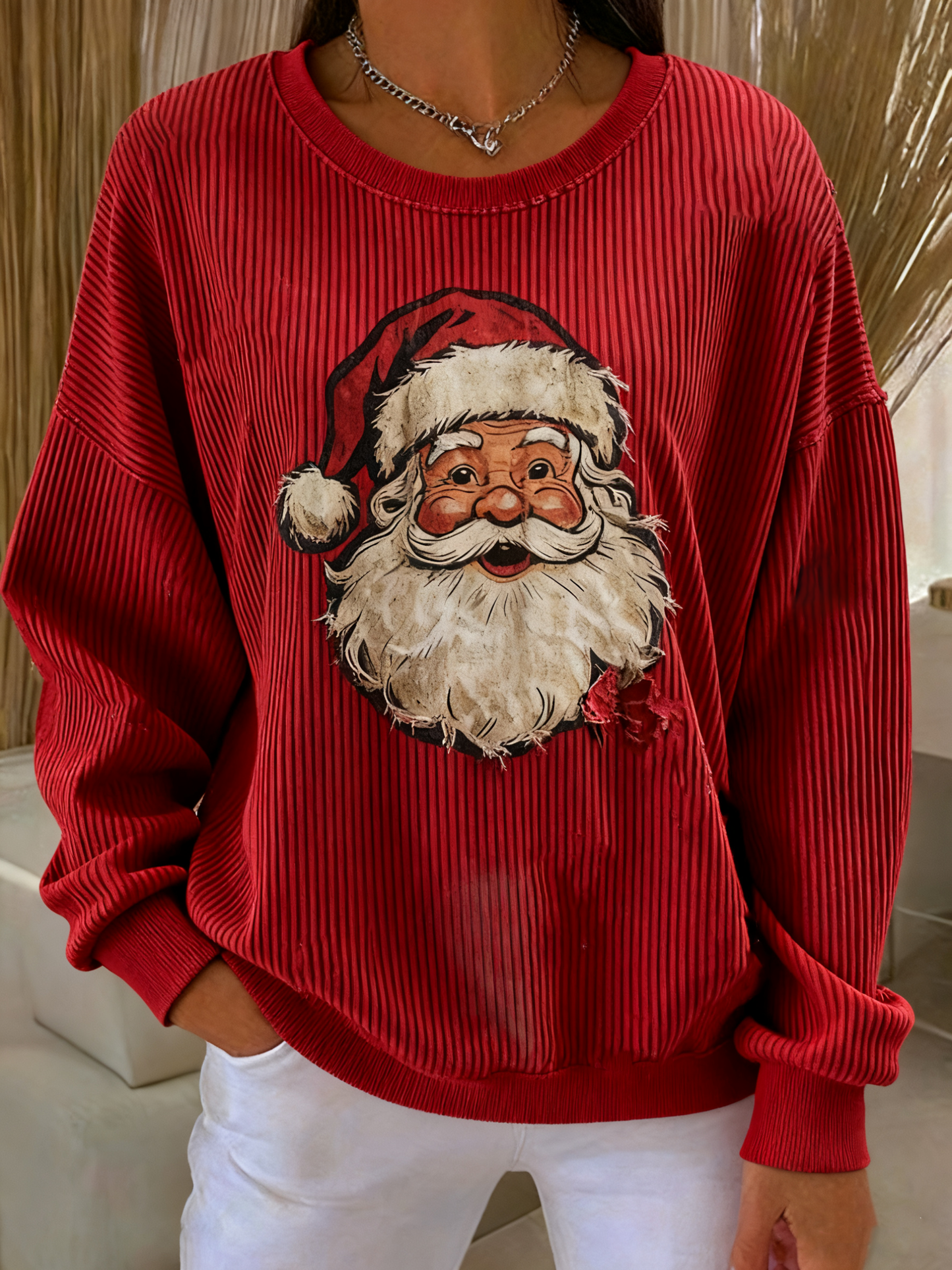 Women's Christmas Print Casual Sweatshirt