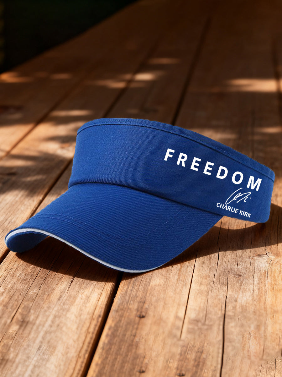 Unisex Freedom Is Not Free R.I.P Charlie Kirk Print Sun Hat