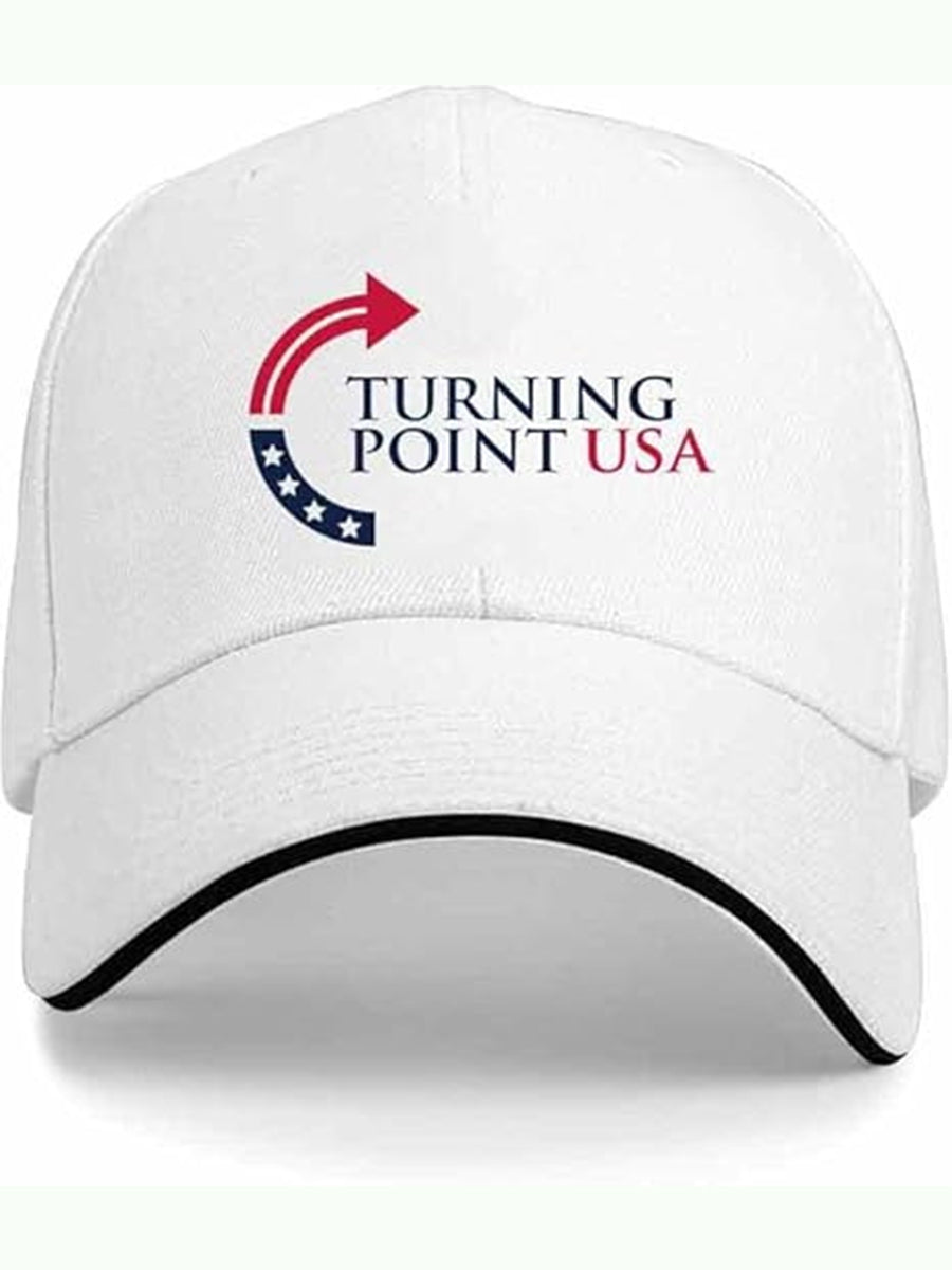 Unisex Charlie Kirk Turning Point USA Trump Commemorative Print Hat