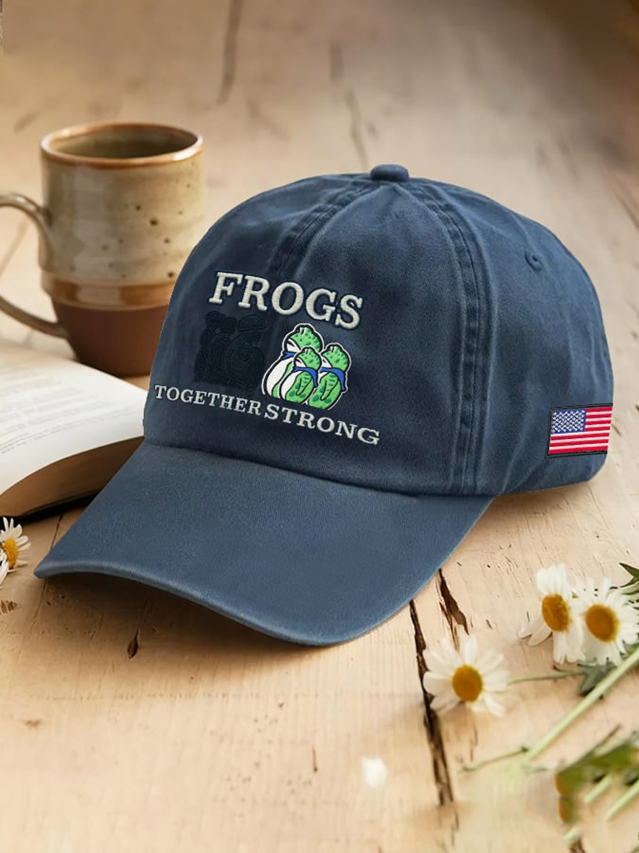 Resist Frog Printed Casual Unisex Hat
