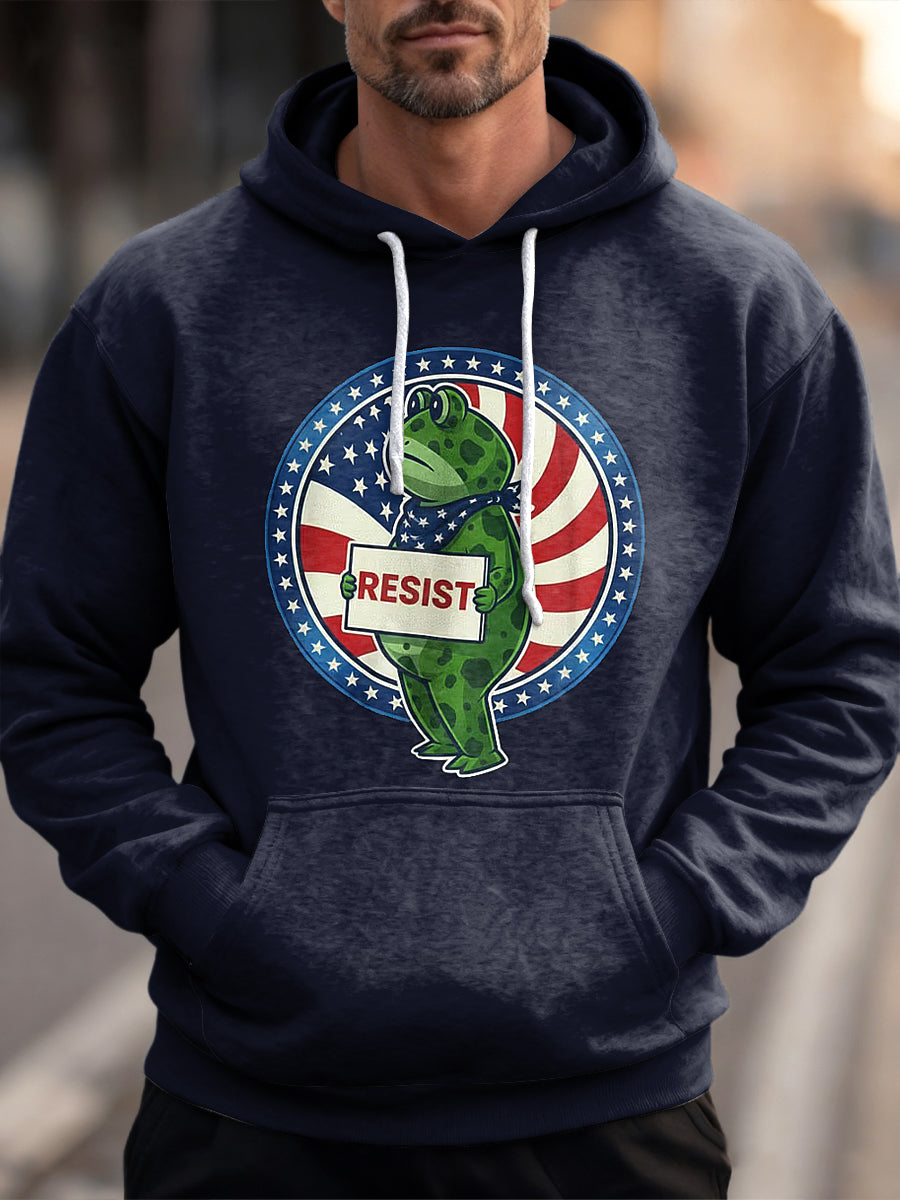 Portland Green Frog Political Protest Hoodie