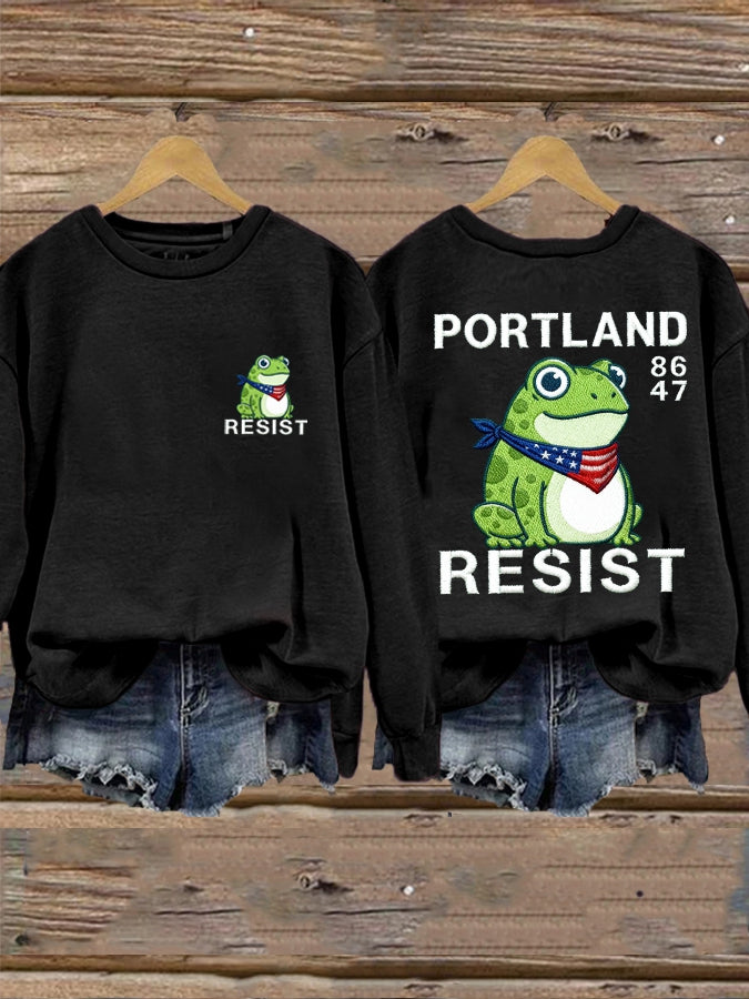 Women's Resist Portland Frog Sweatshirt