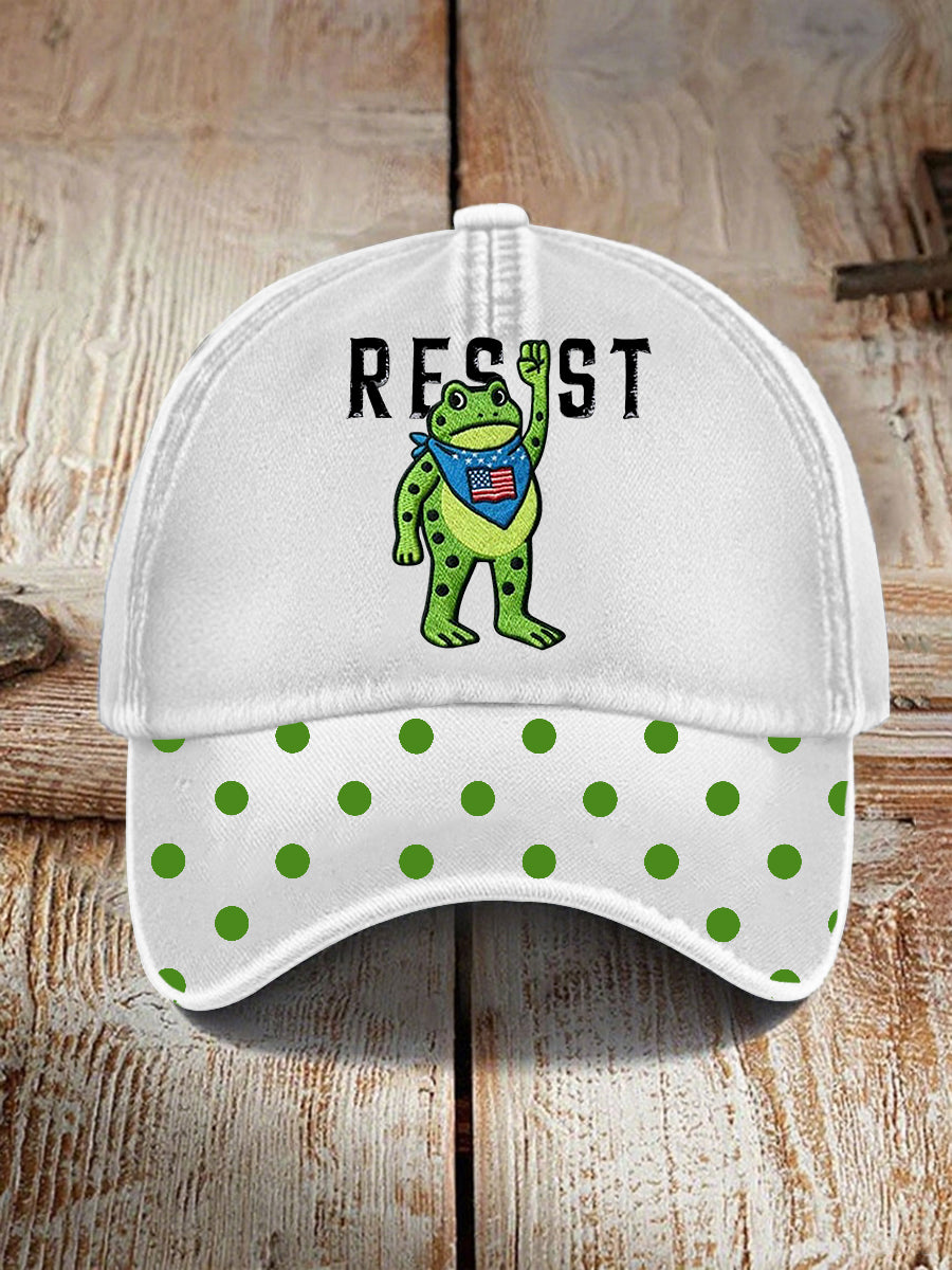 Unisex Portland Frog Resist Print Hat