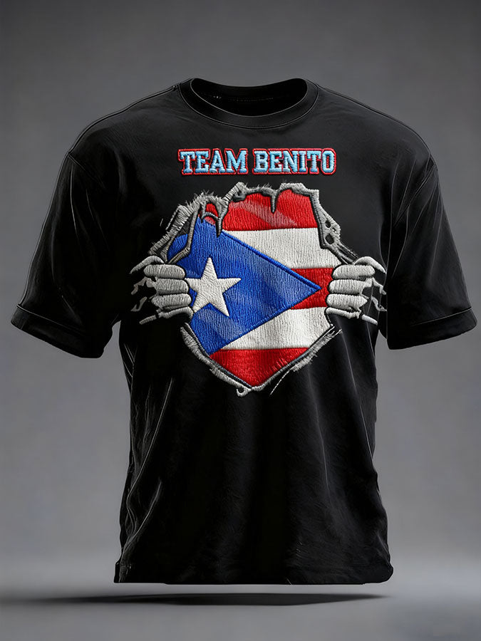 Unisex Bunny Football Music Lover Printed T-shirt