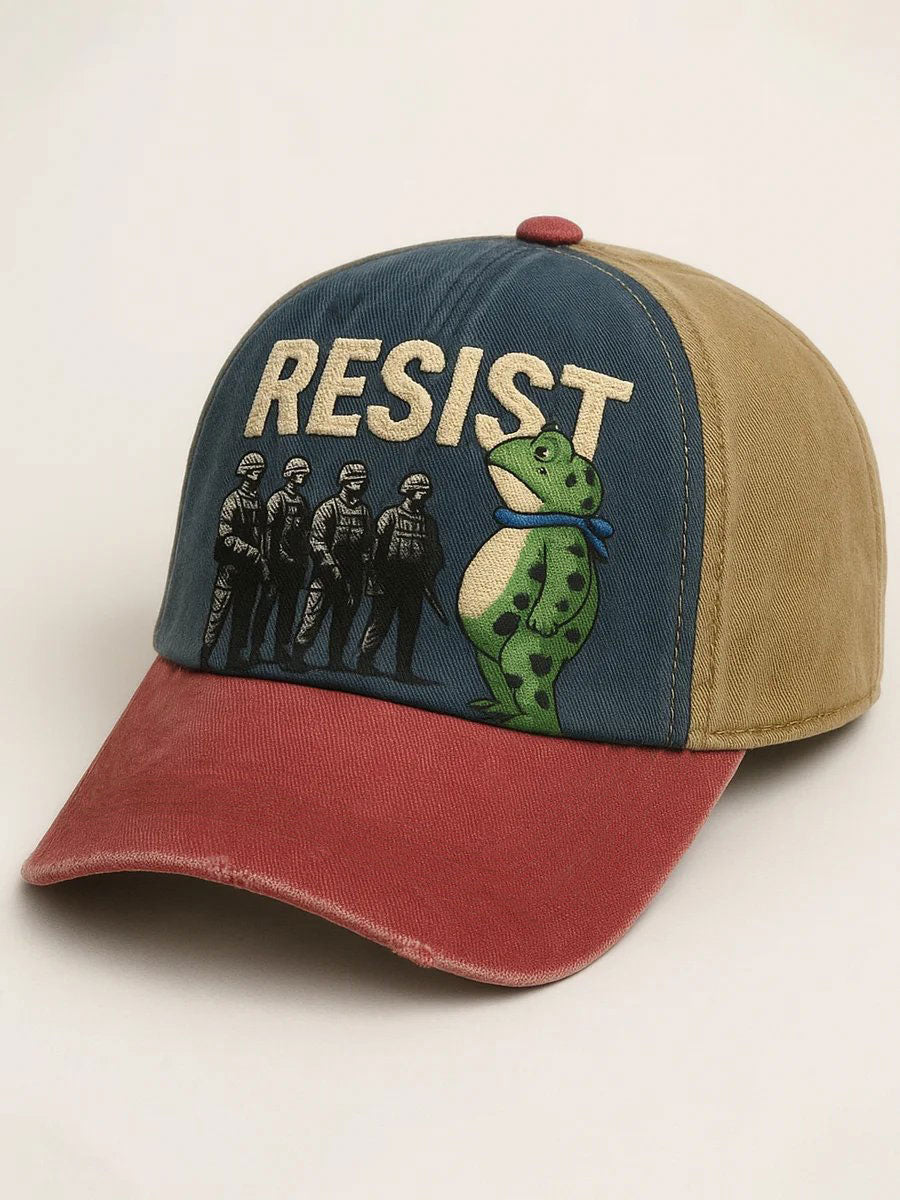 Unisex Frog Resist Print Hat
