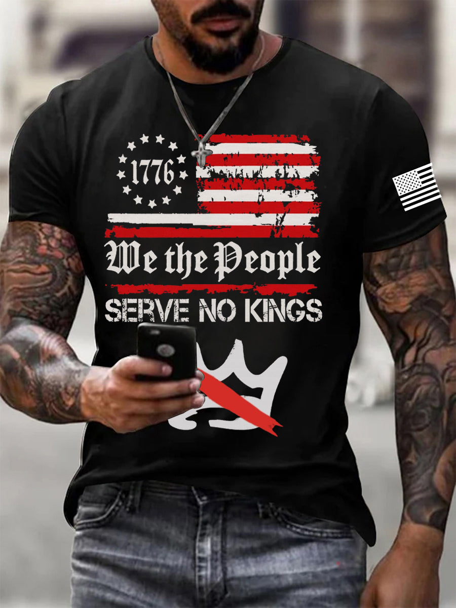 Men's We The People Serve No Kings Printed T-shirt