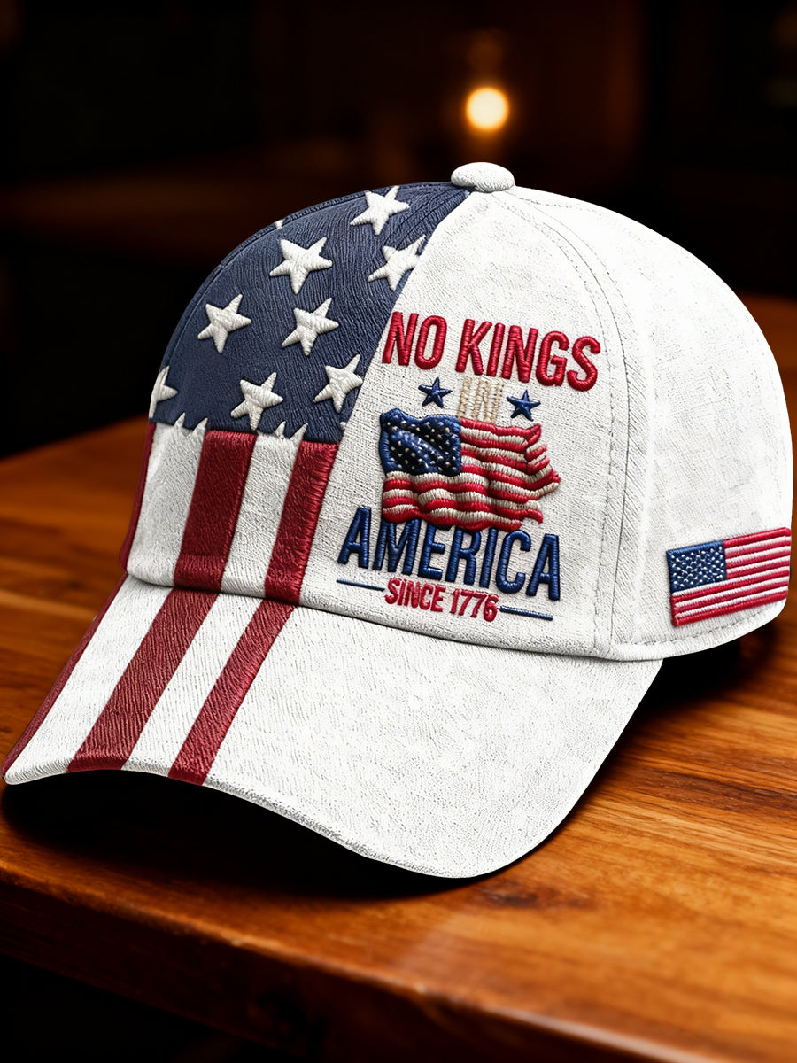 Unisex No Kings In America Print Hat
