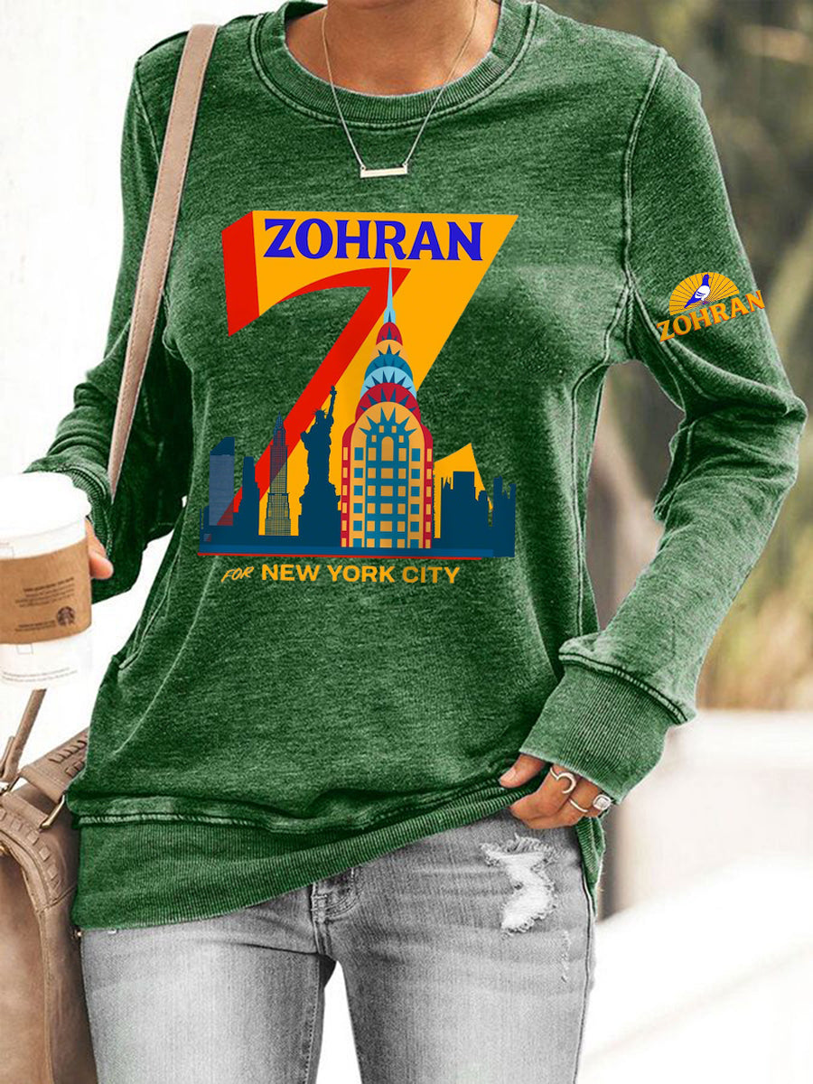Women's Zohran for NYC New York Mayor Printed Top