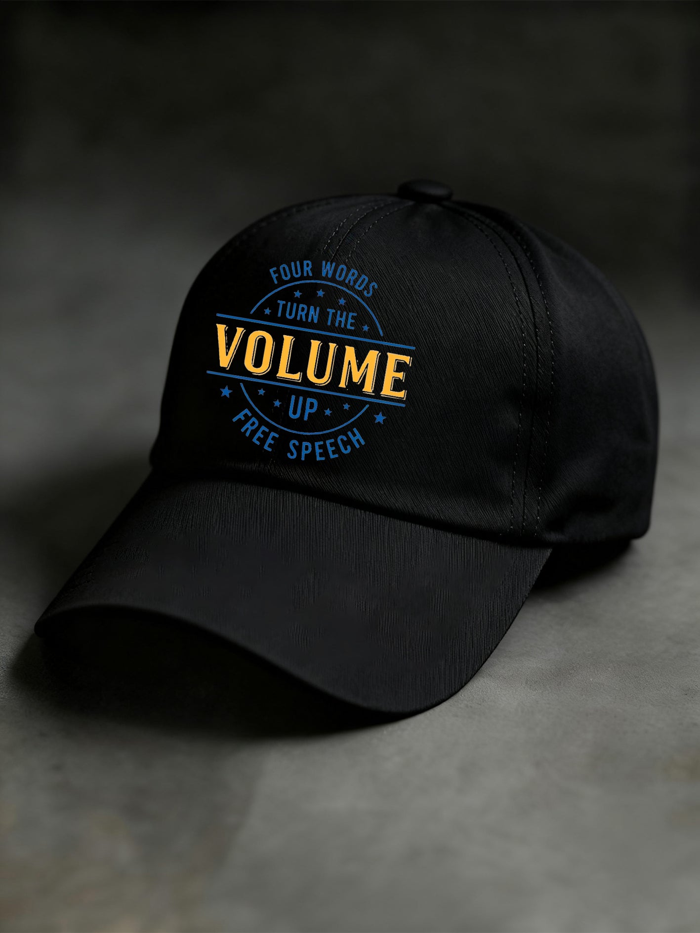 Unisex Turn the Volume Up Print Hat