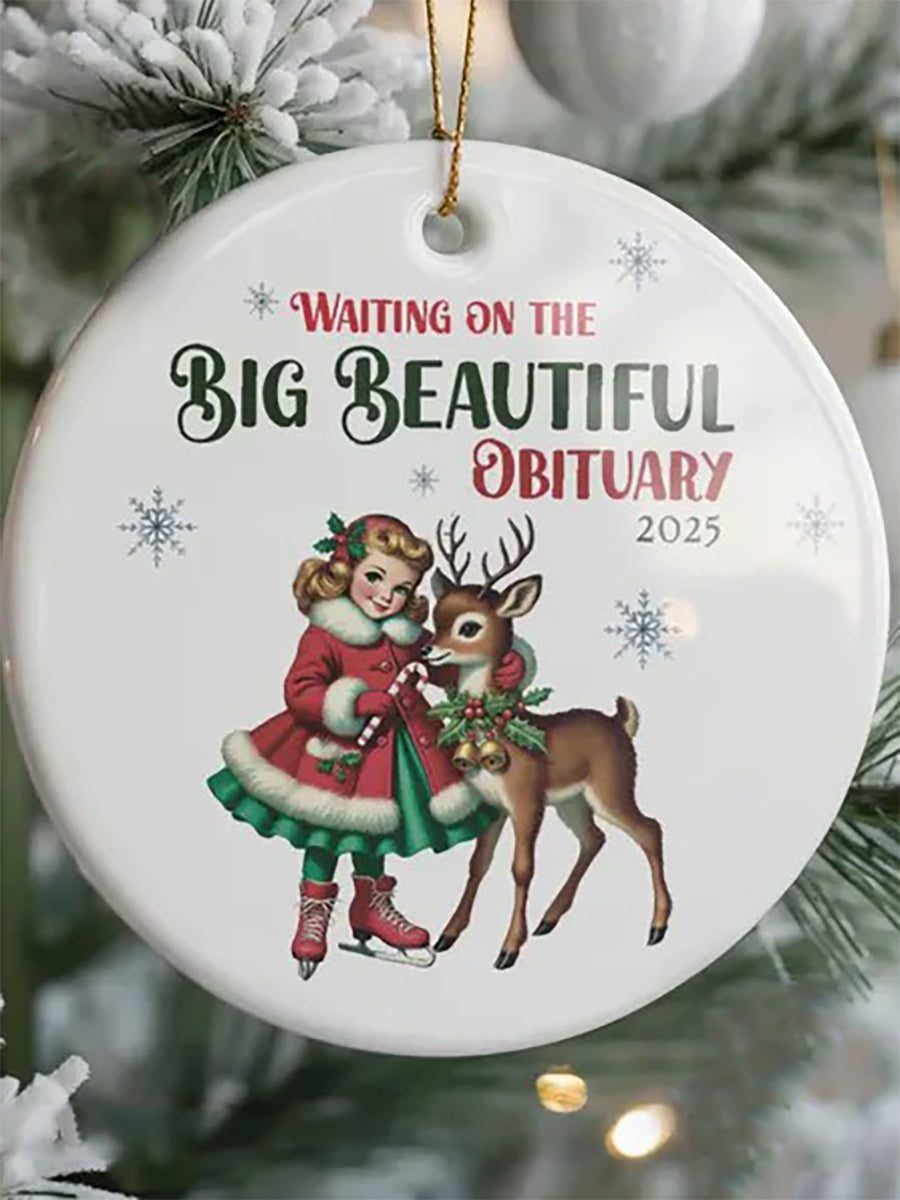 Merry Resistmas Acrylic Decorative Ornament