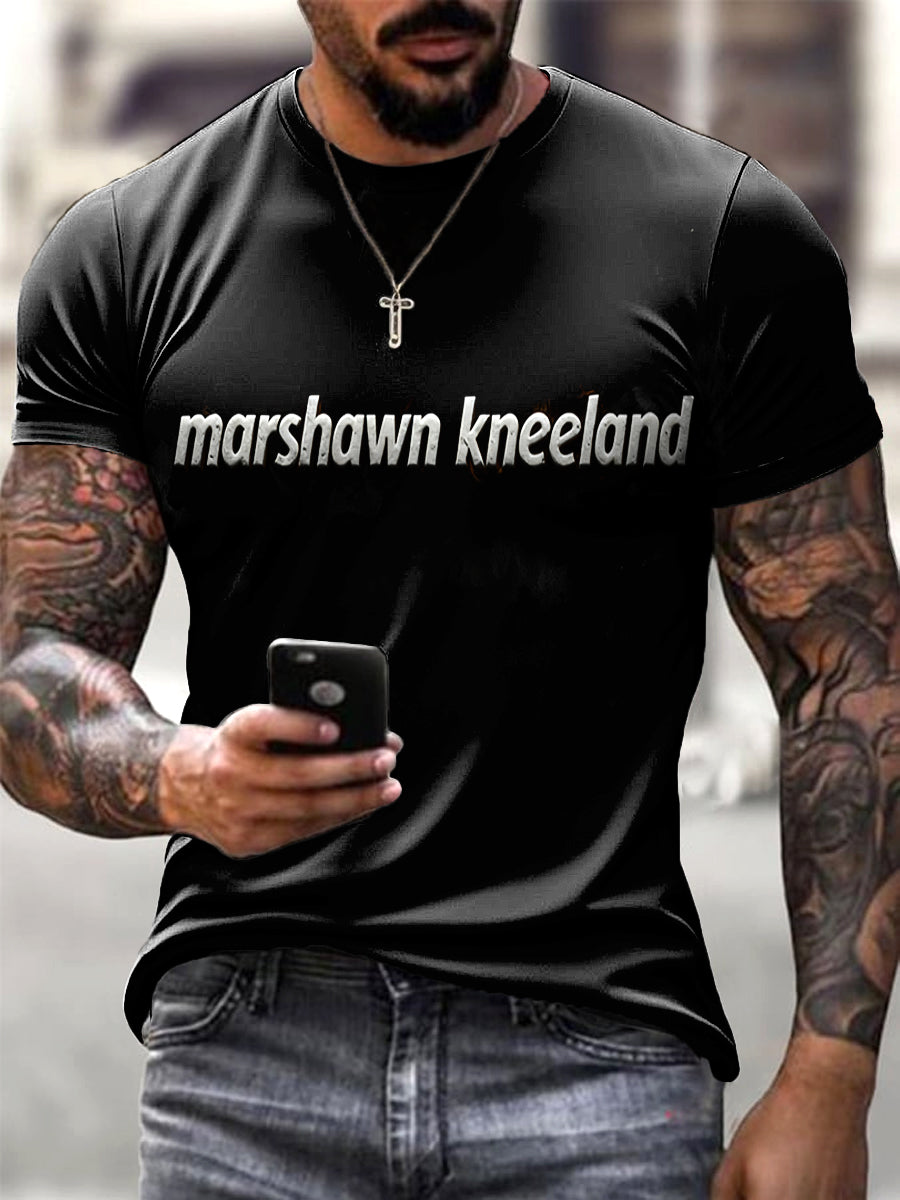 Men's Commemorative Player Marshawn Kneeland Black T-Shirt