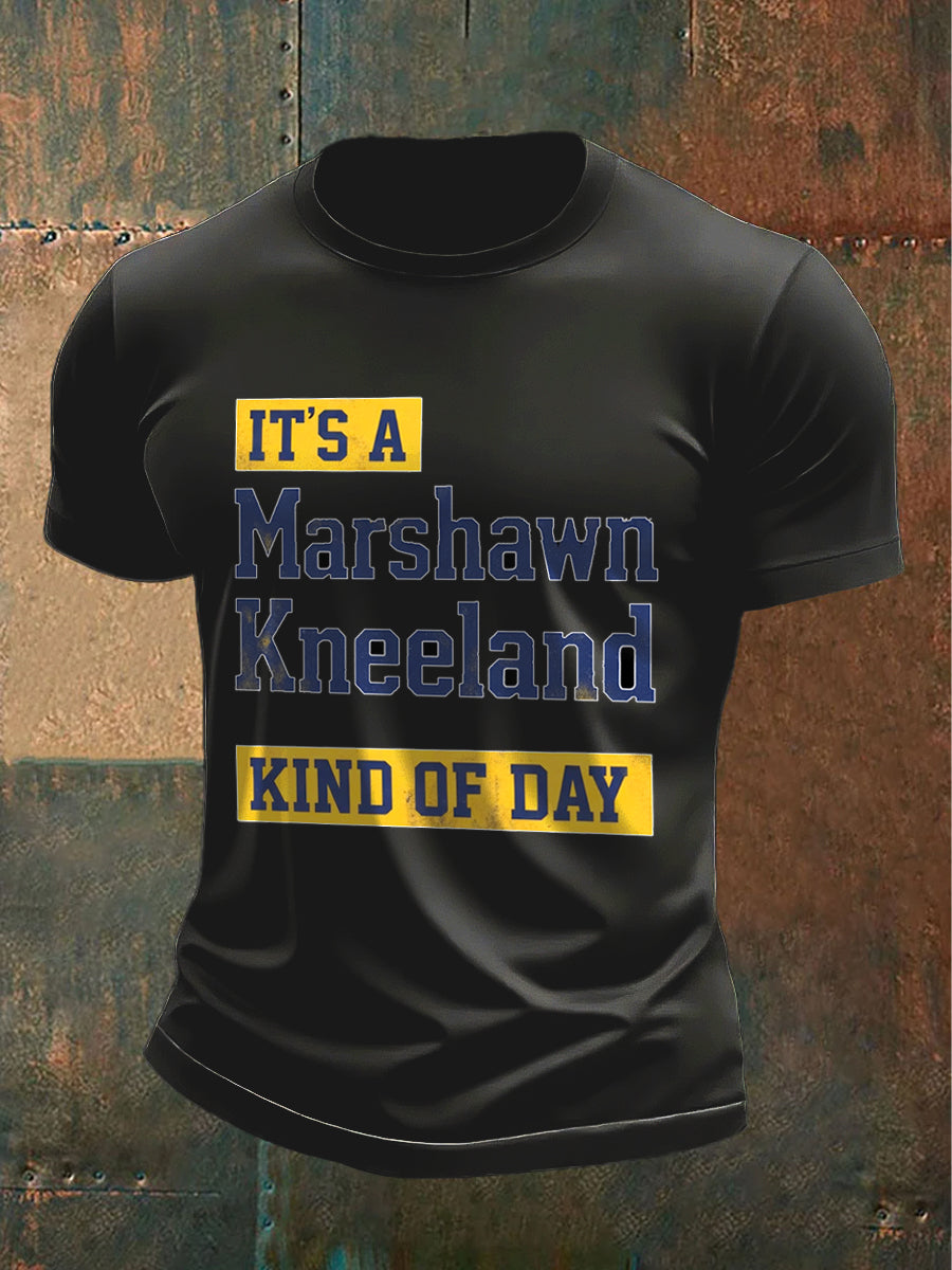 Men's Black Loose-Fitting Marshawn Kneeland T-Shirt