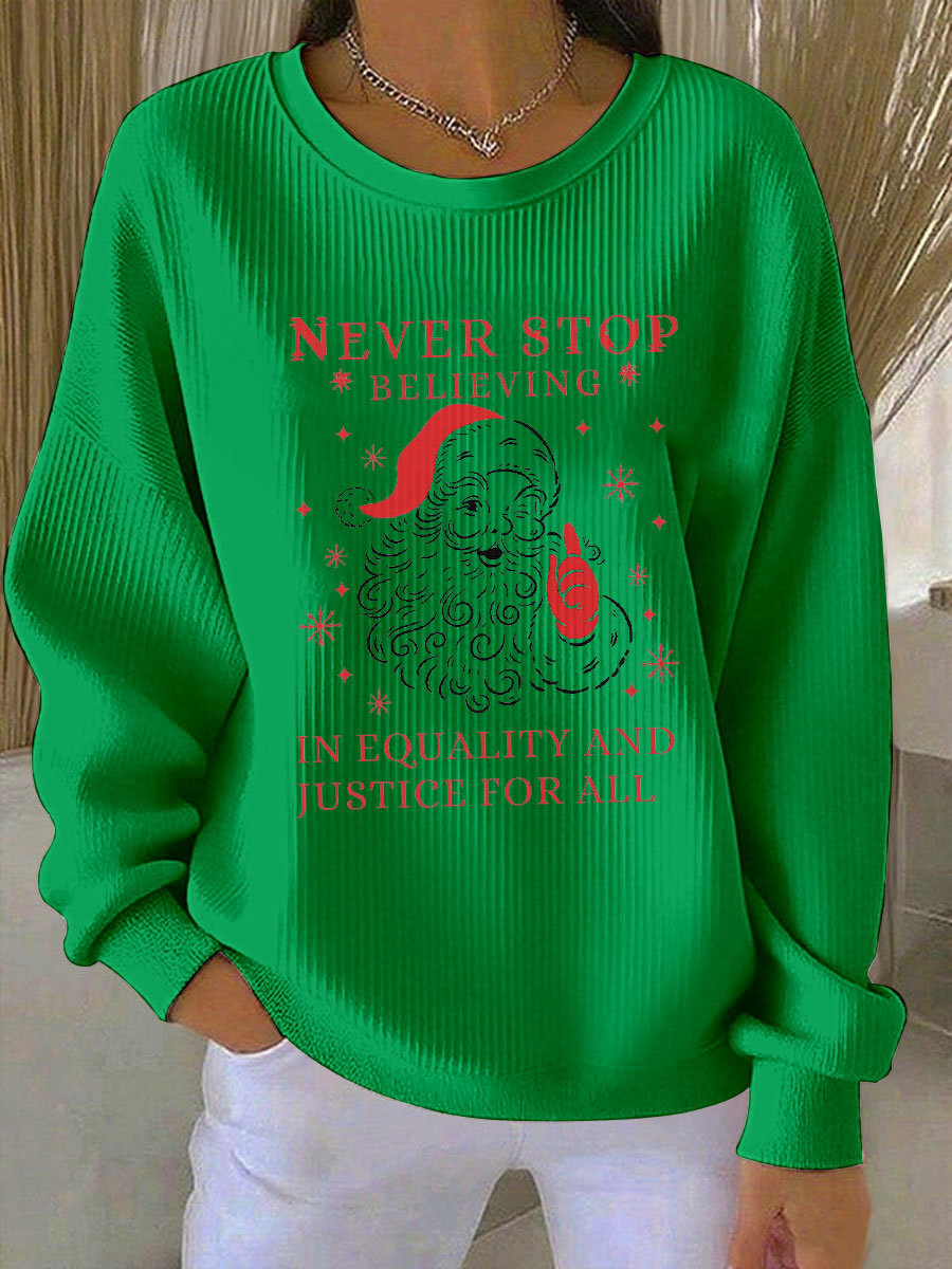 Women's Santa Claus FDT Print Sweatshirt