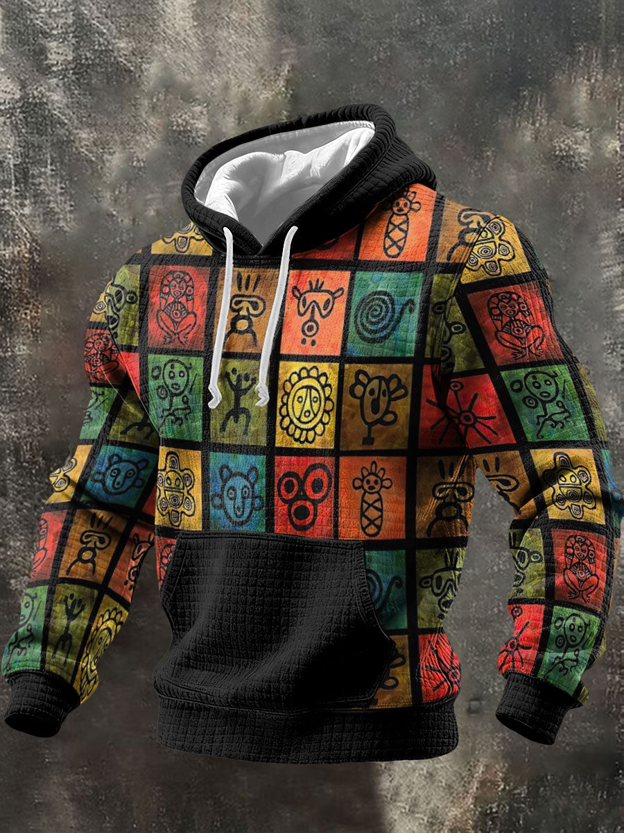 Men's Puerto Rico Taino Proud Art Printed Hoodie