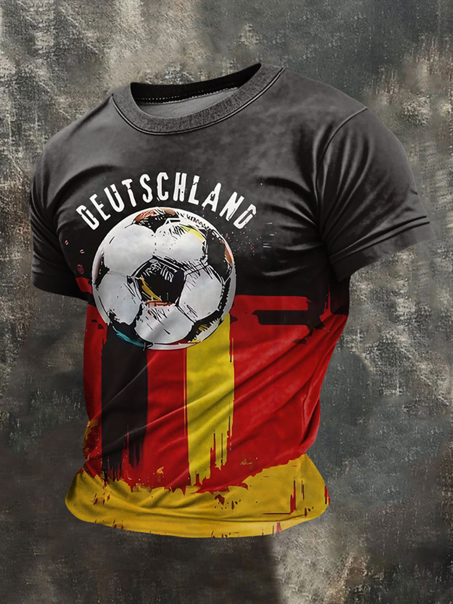 Men's Germany 2026 Soccer Team Supporter Print T-Shirt