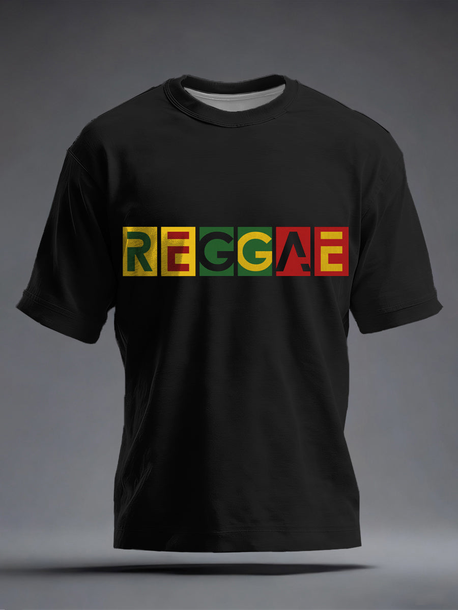 Men's Reggae Music Inspired Print T-Shirt
